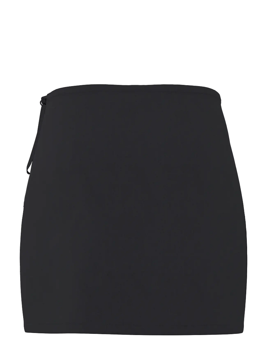 Pieces - PCBOSELLA MW WRAP SKIRT NOOS BC - hõlmikseelikud - black - 2