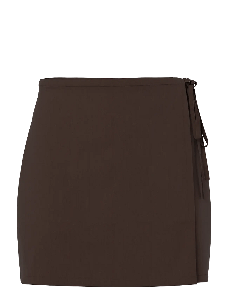 Pieces - PCBOSELLA MW WRAP SKIRT NOOS BC - hot fudge - 1