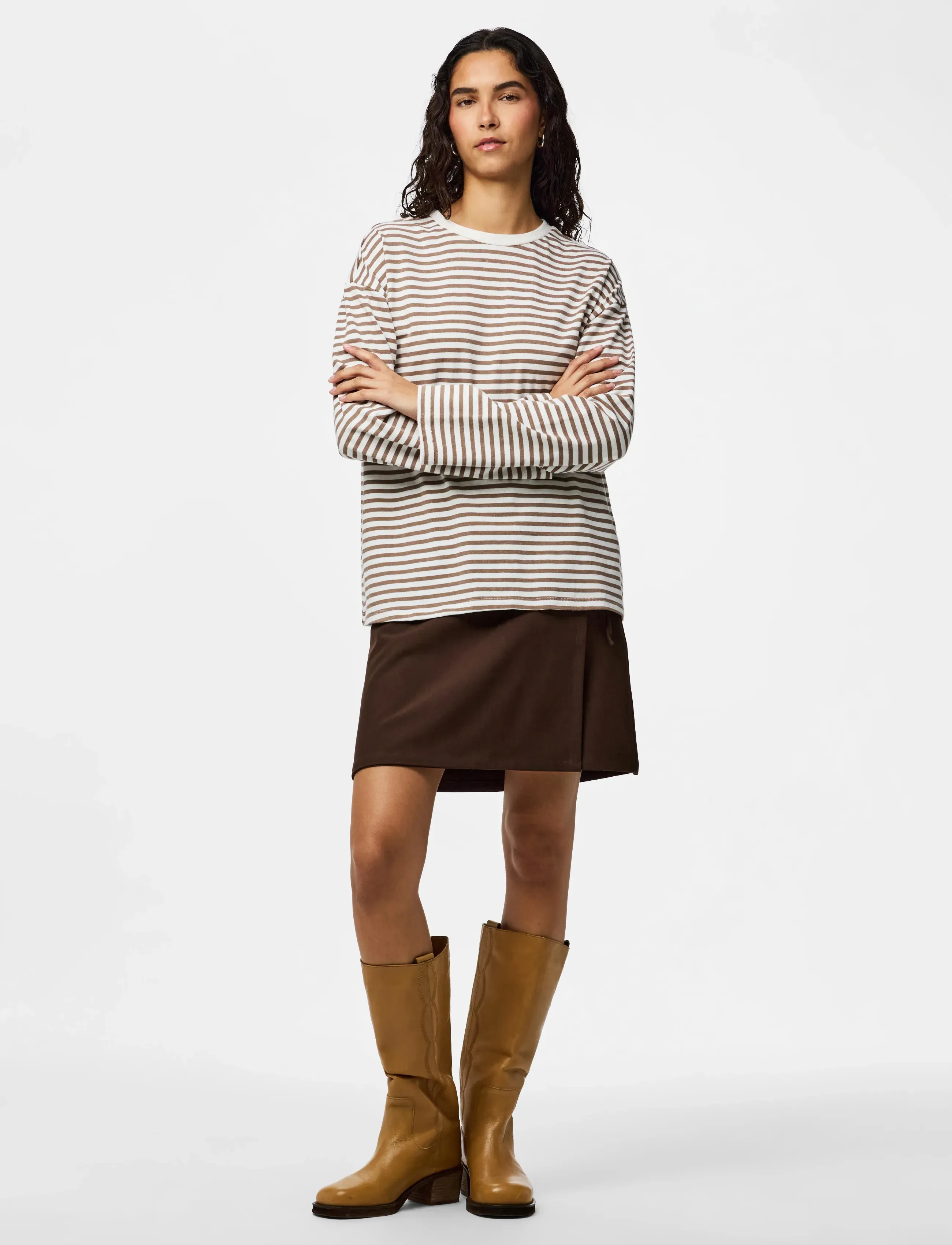 Pieces - PCBOSELLA MW WRAP SKIRT NOOS BC - wrap skirts - hot fudge - 4
