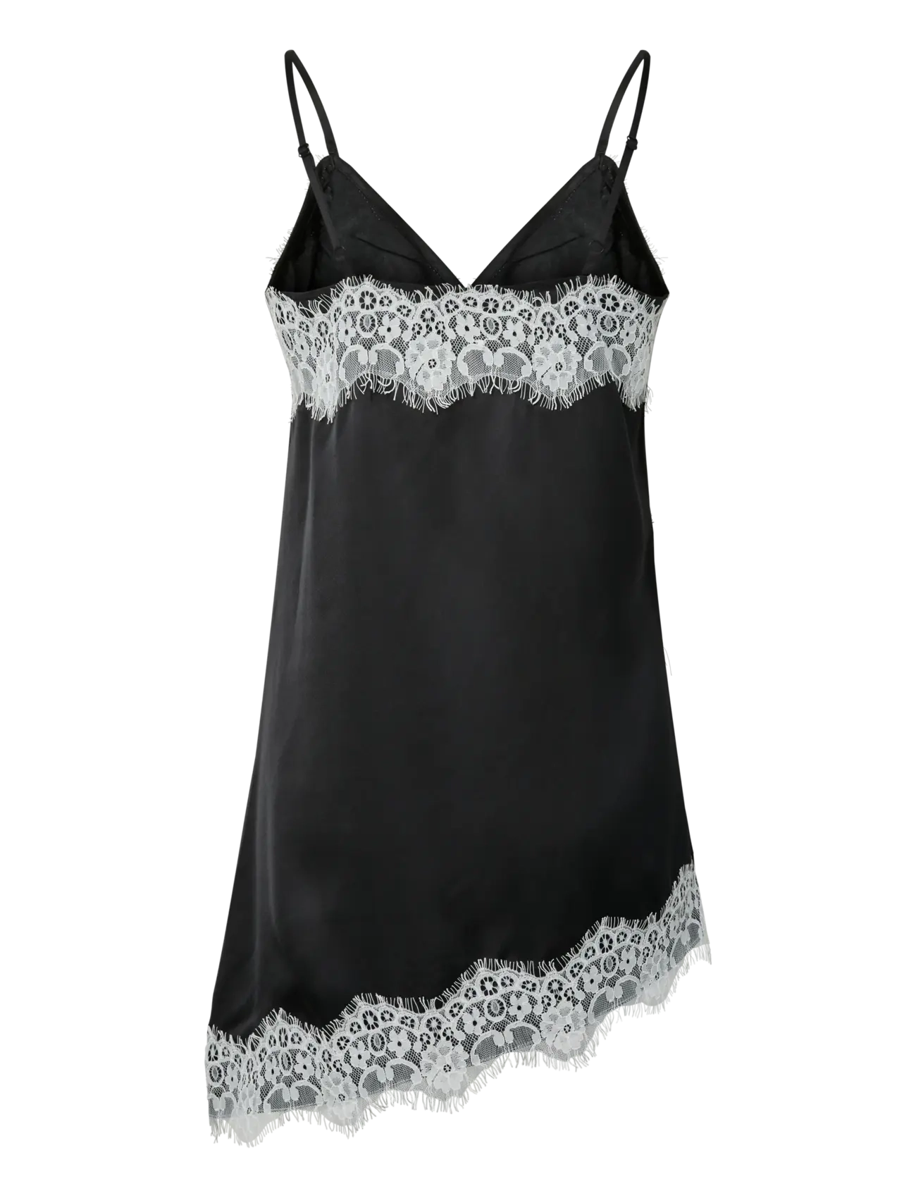 Pieces - PCARIEL ASSYMETRIC LACE TOP D2D PP BC - Ärmellose tops - black - 2