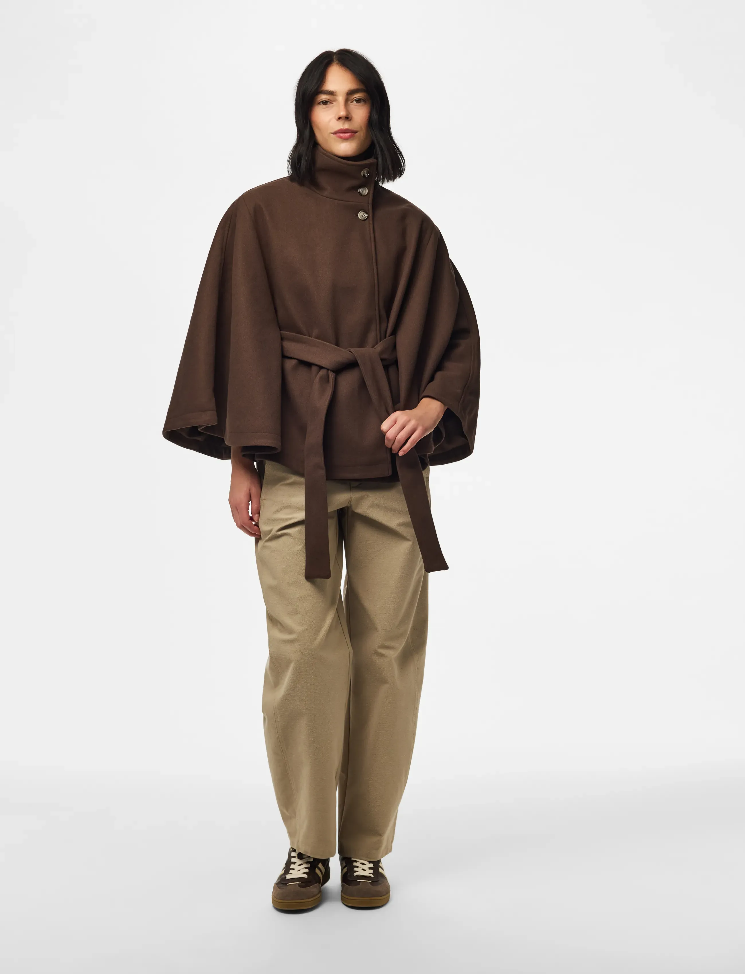 PIECES Pcaiken Cape Jacket W. Belt Bc kappor & rockar dam – bild 5