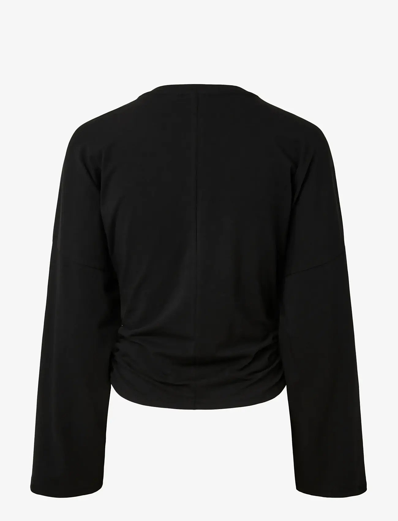 Pieces - PCALLI LS O-NECK TOP - langærmede toppe - black - 2