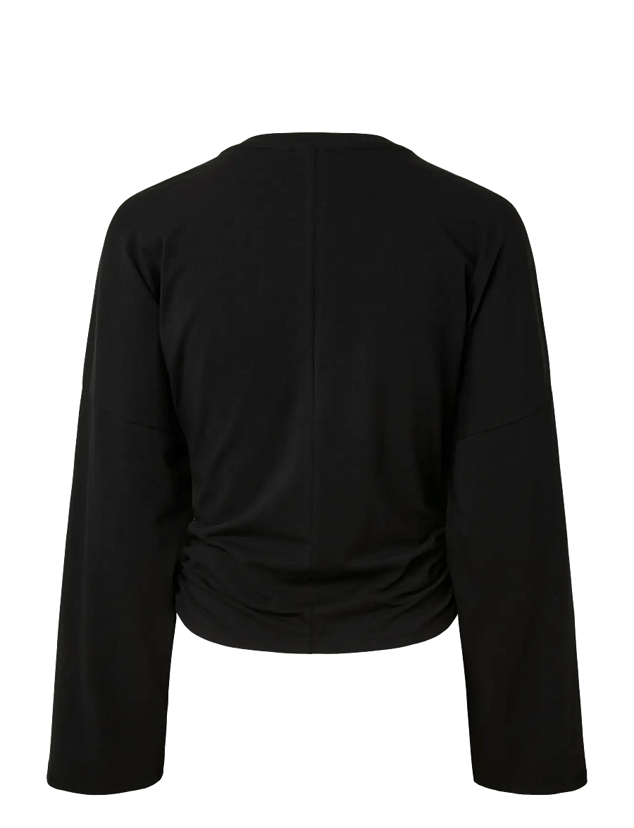 Pieces - PCALLI LS O-NECK TOP JRS NOOS - langärmlige tops - black - 2