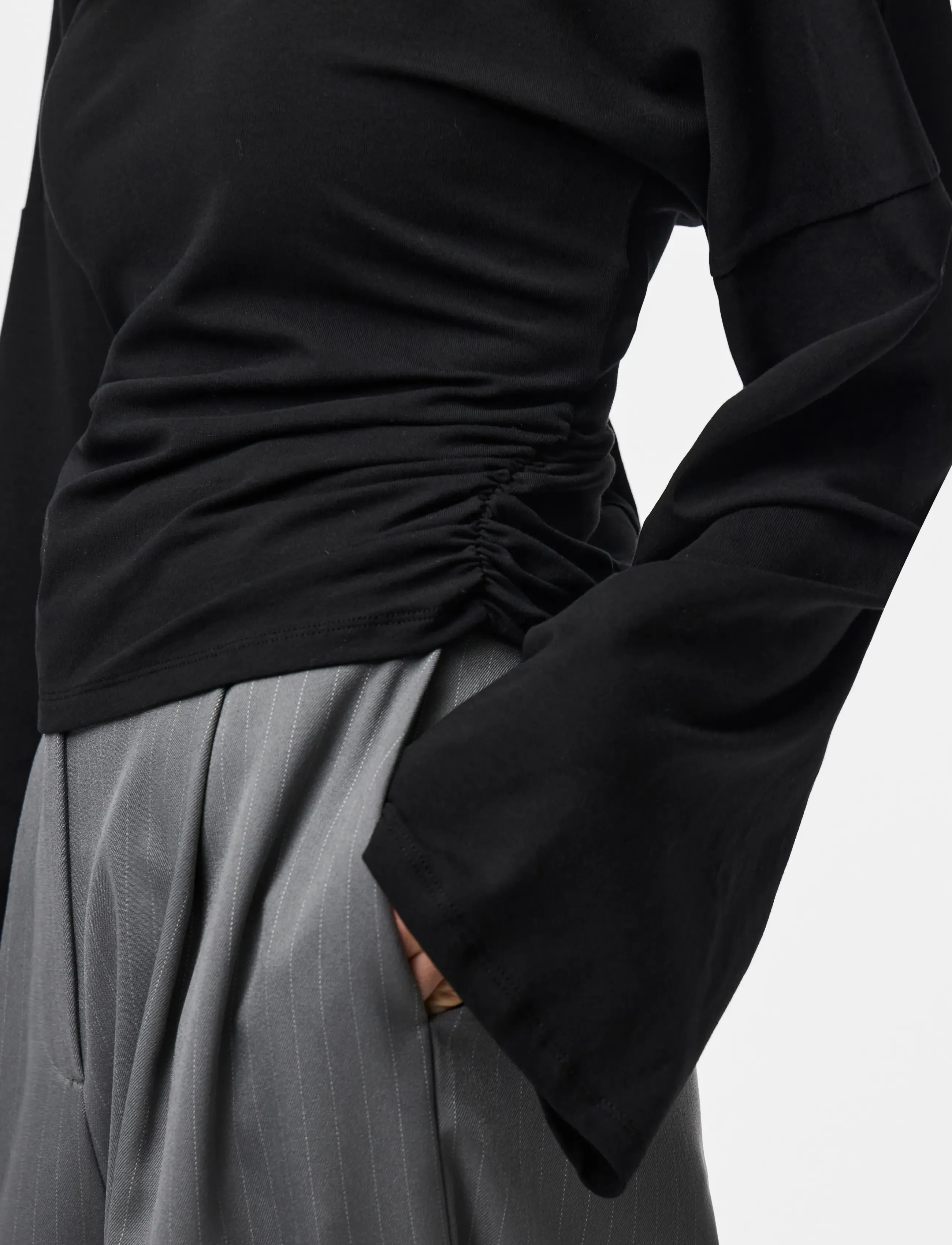 Pieces - PCALLI LS O-NECK TOP D2D - langärmlige tops - black - 5