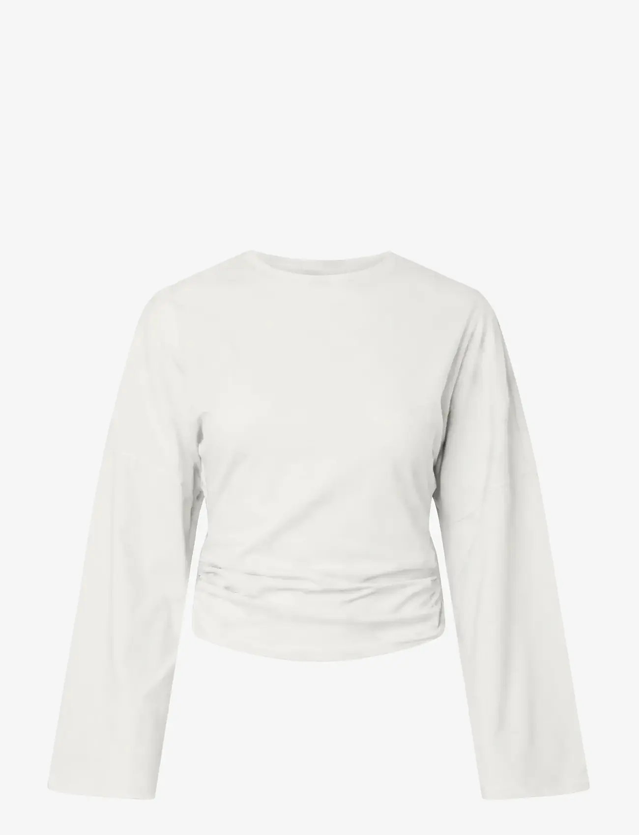 Pieces - PCALLI LS O-NECK TOP - laveste priser - bright white - 1