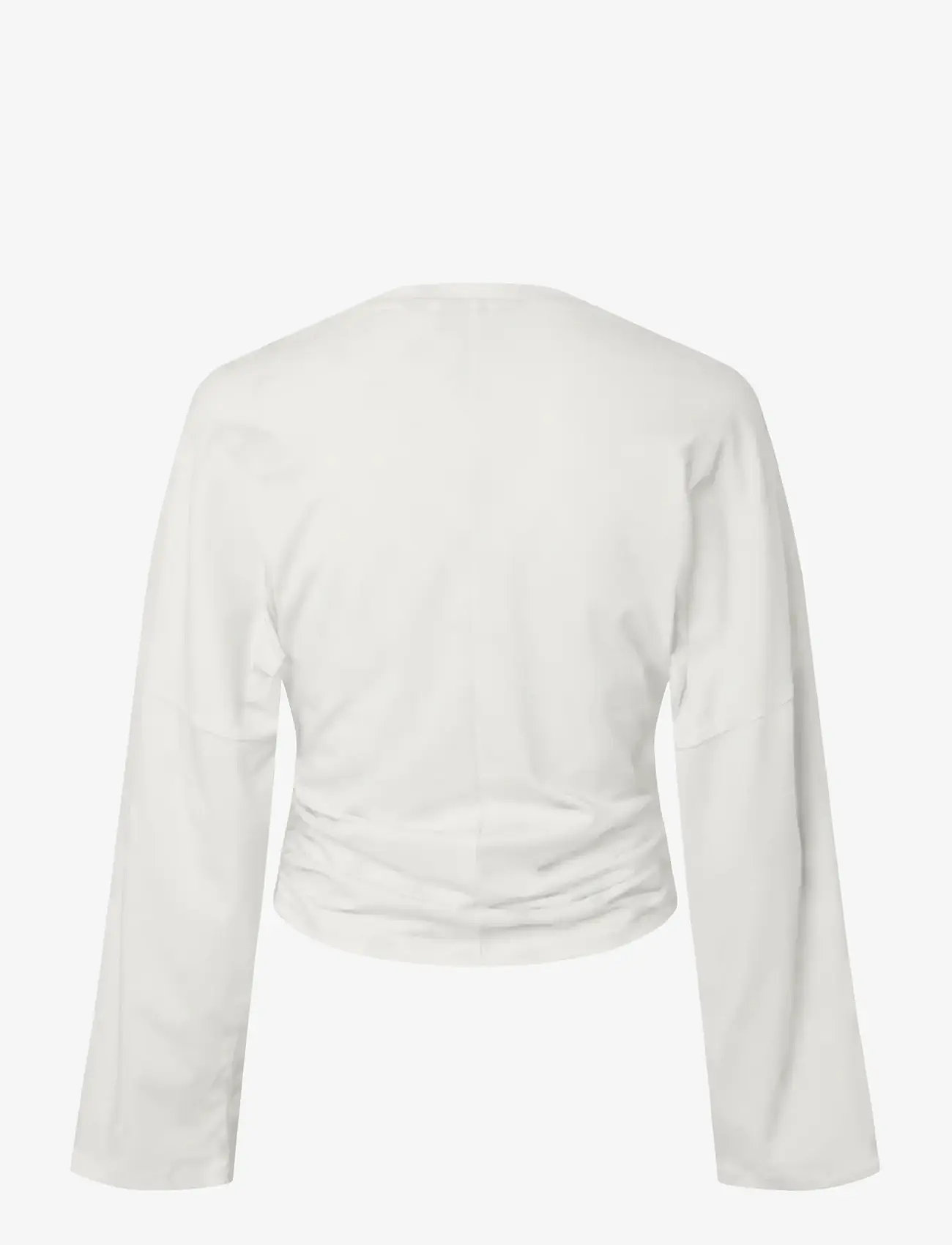 Pieces - PCALLI LS O-NECK TOP - laveste priser - bright white - 2