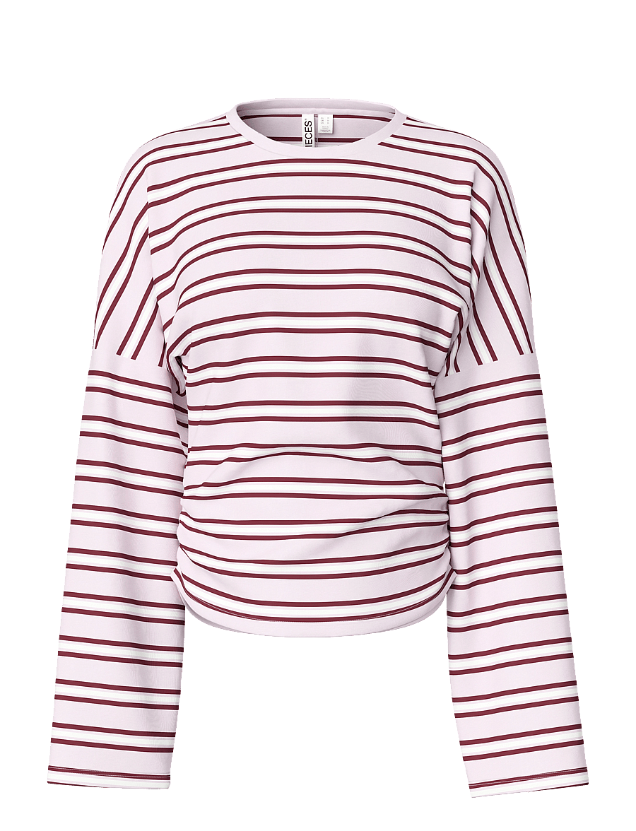Pieces - PCALLI LS O-NECK TOP D2D - long-sleeved tops - orchid ice - 1