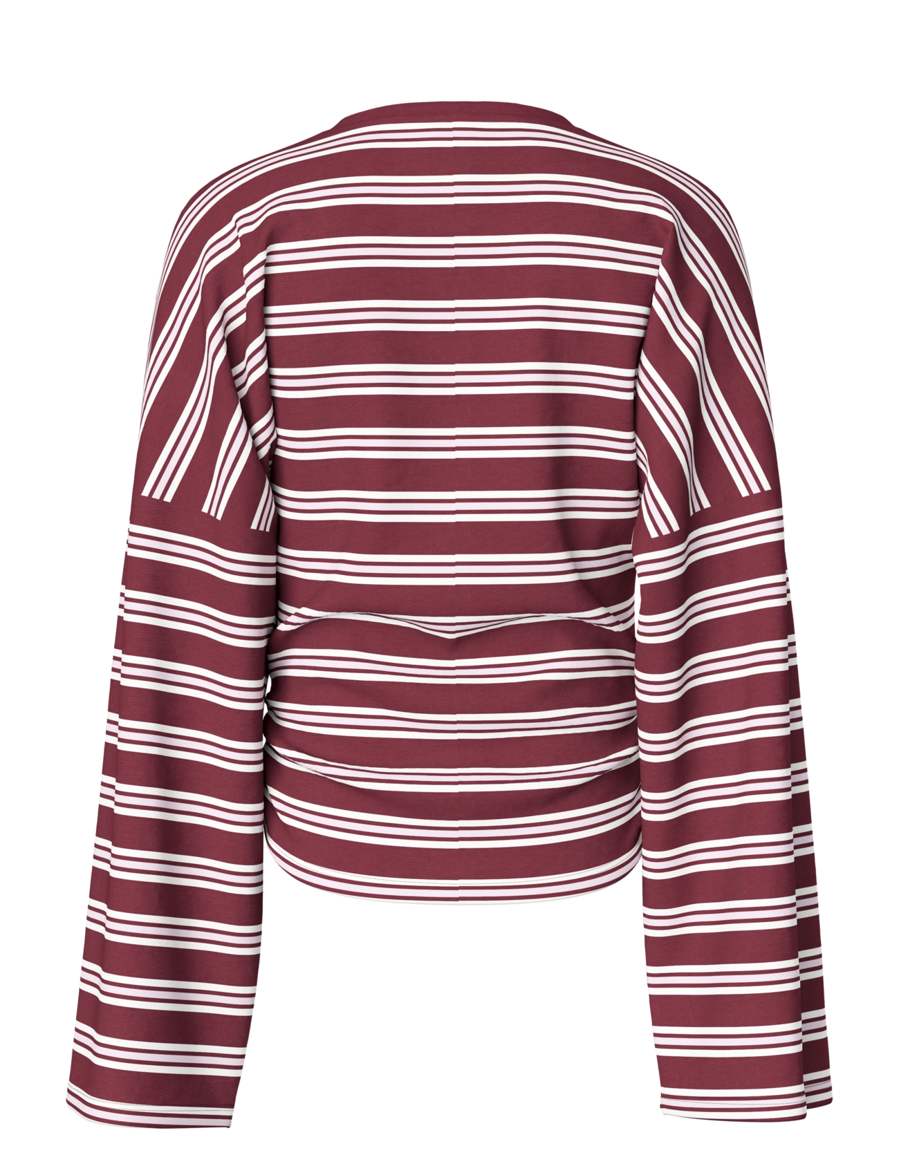 Pieces - PCALLI LS O-NECK TOP D2D - pikkade varrukatega topid - windsor wine - 2