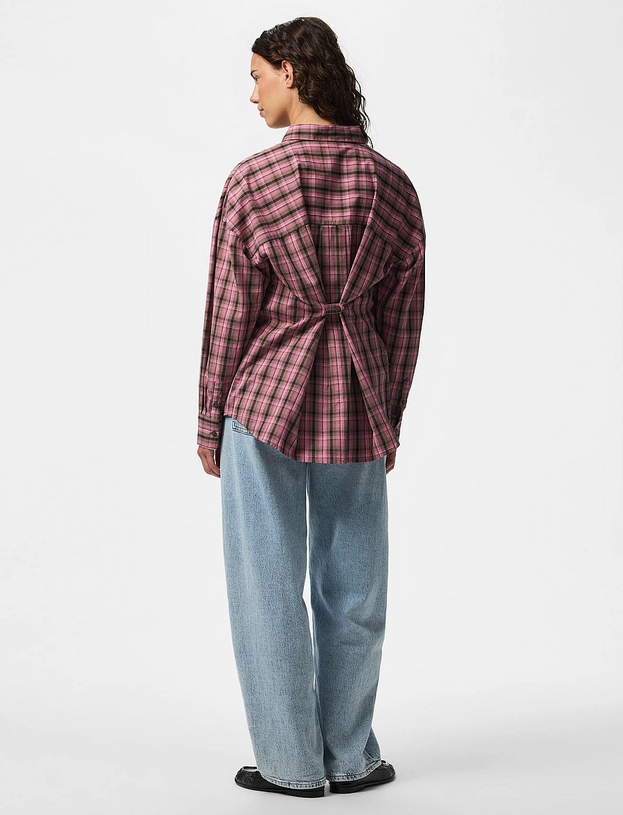 Pieces - PCEVERETT L/S LOOSE SHIRT WVN - coffee quartz - 3