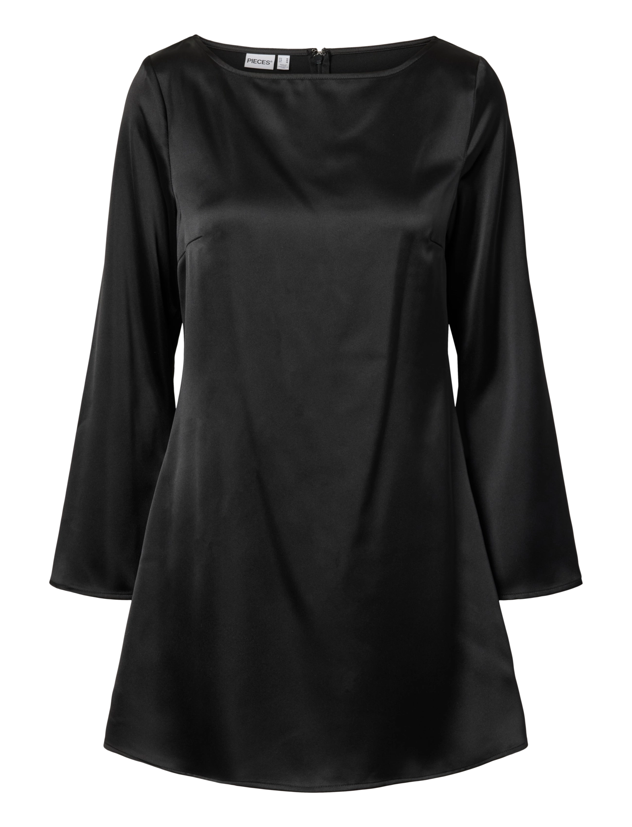 Pieces - PCEVY LS SHORT DRESS WVN BC - partykleider - black - 1
