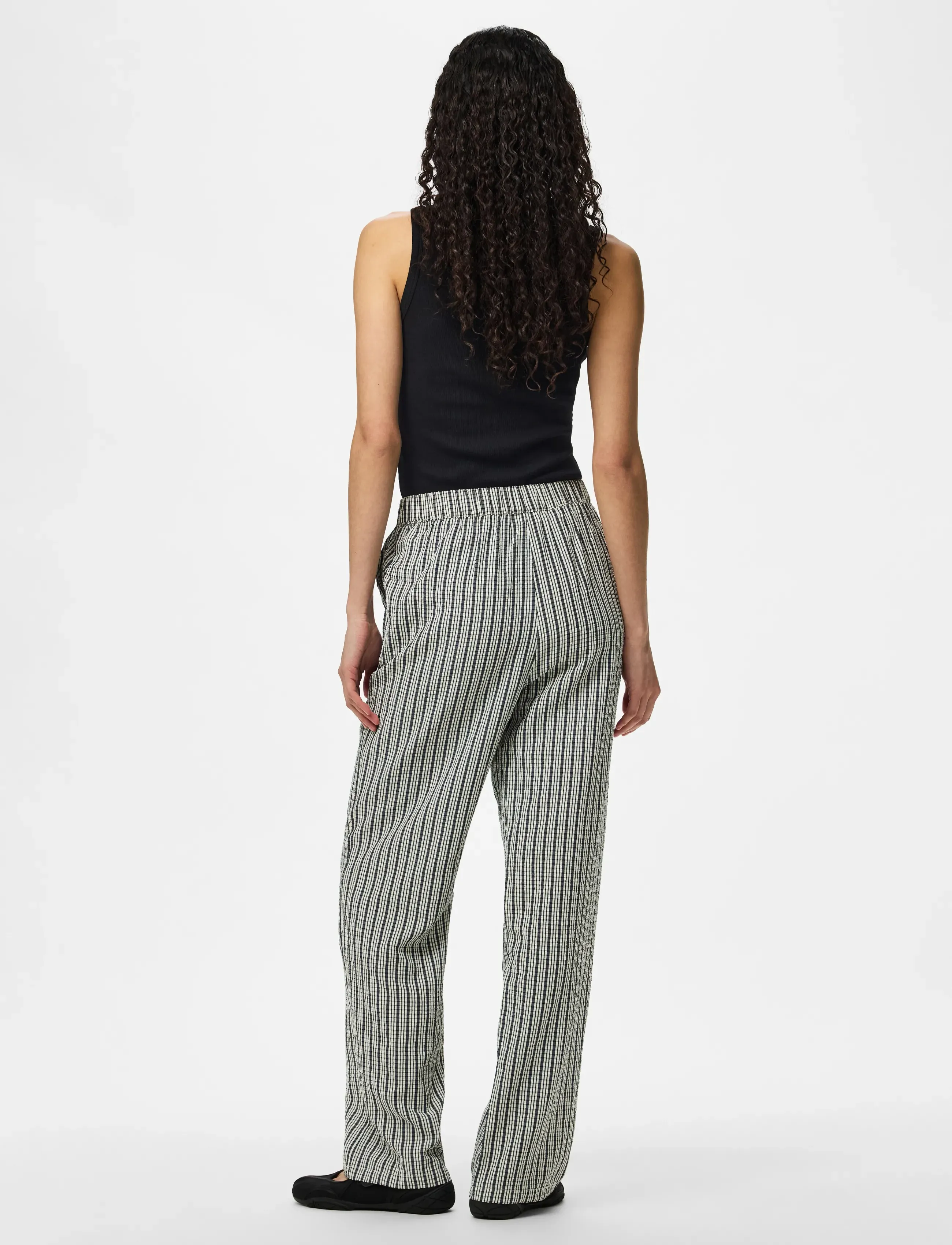 PIECES Pcabrielle Hw Pants Wvn D2D kostymbyxor dam – bild 2