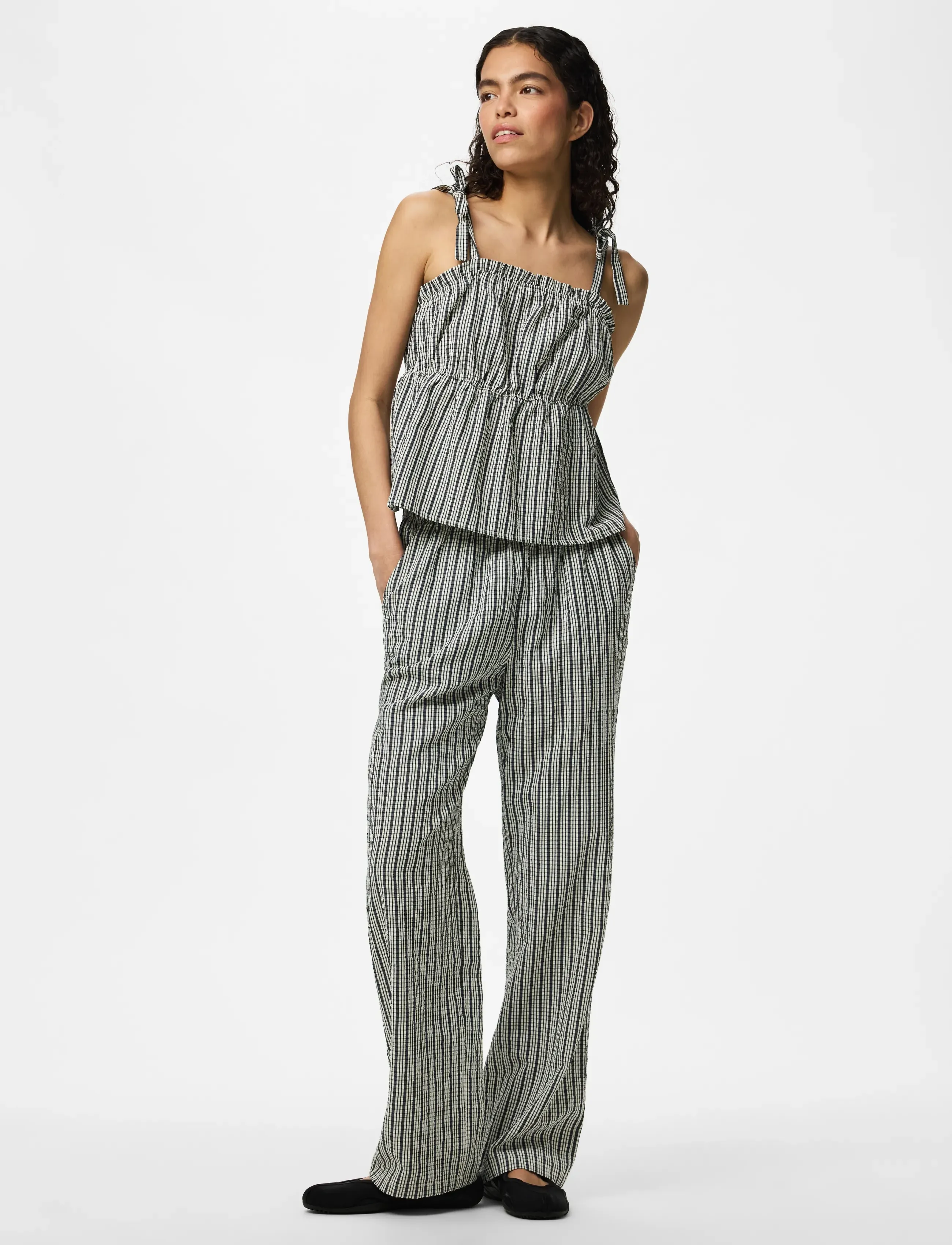 PIECES Pcabrielle Hw Pants Wvn D2D kostymbyxor dam – bild 6