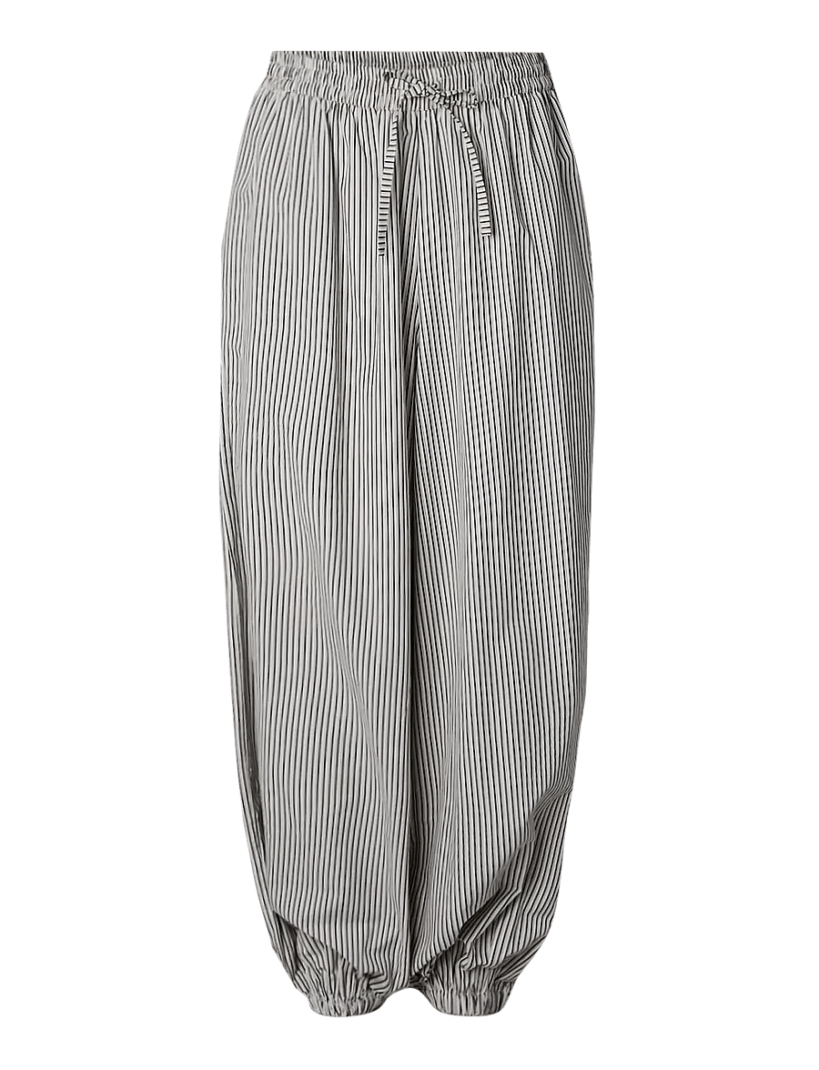 Pieces - PCEMMY HW BALLOON PANTS WVN D2D - hosen mit geradem bein - birch - 1