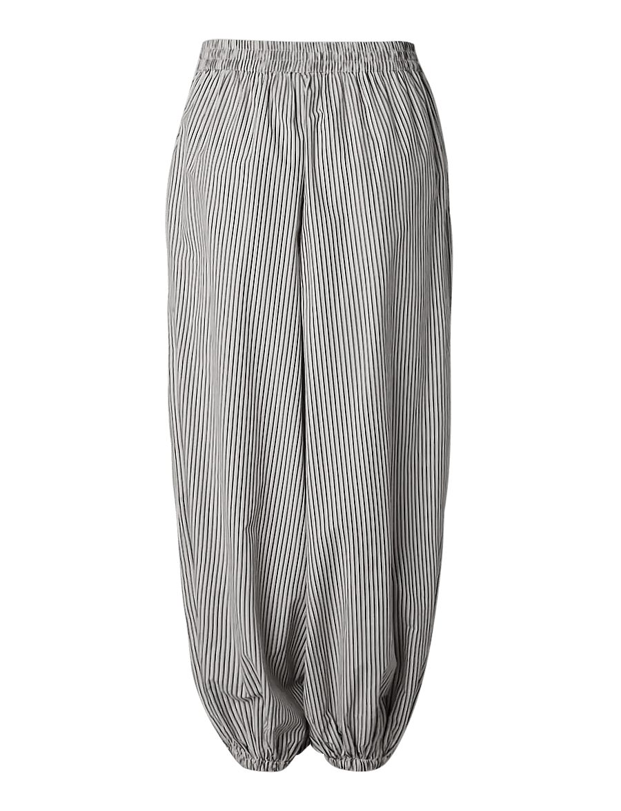 Pieces - PCEMMY HW BALLOON PANTS WVN D2D - hosen mit geradem bein - birch - 2