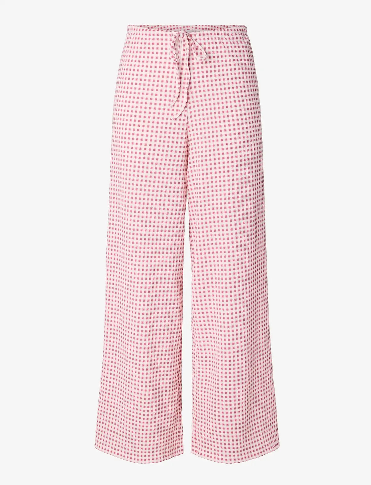 Pieces - PCMALLI HW PANTS JRS D2D - laia säärega püksid - roseate spoonbill - 0
