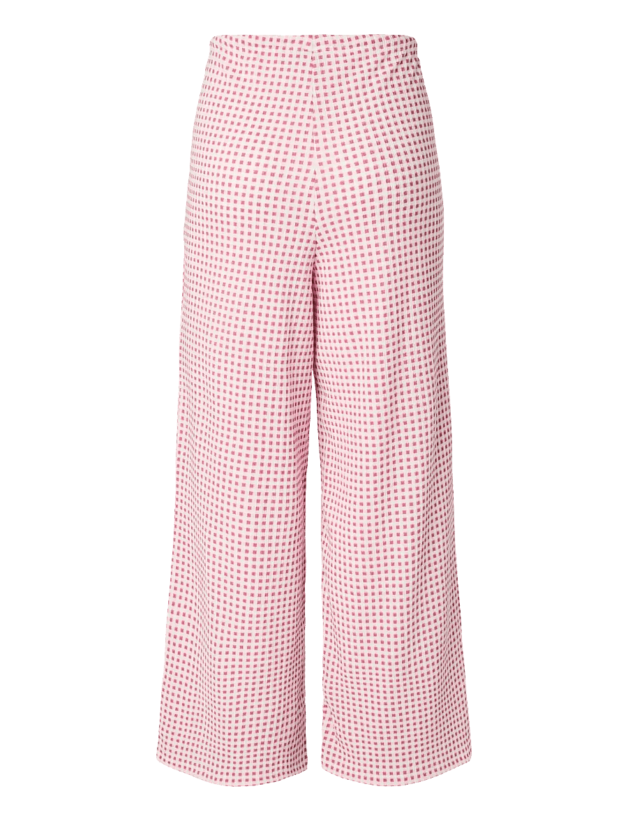 Pieces - PCMALLI HW PANTS JRS D2D - wide leg trousers - roseate spoonbill - 2