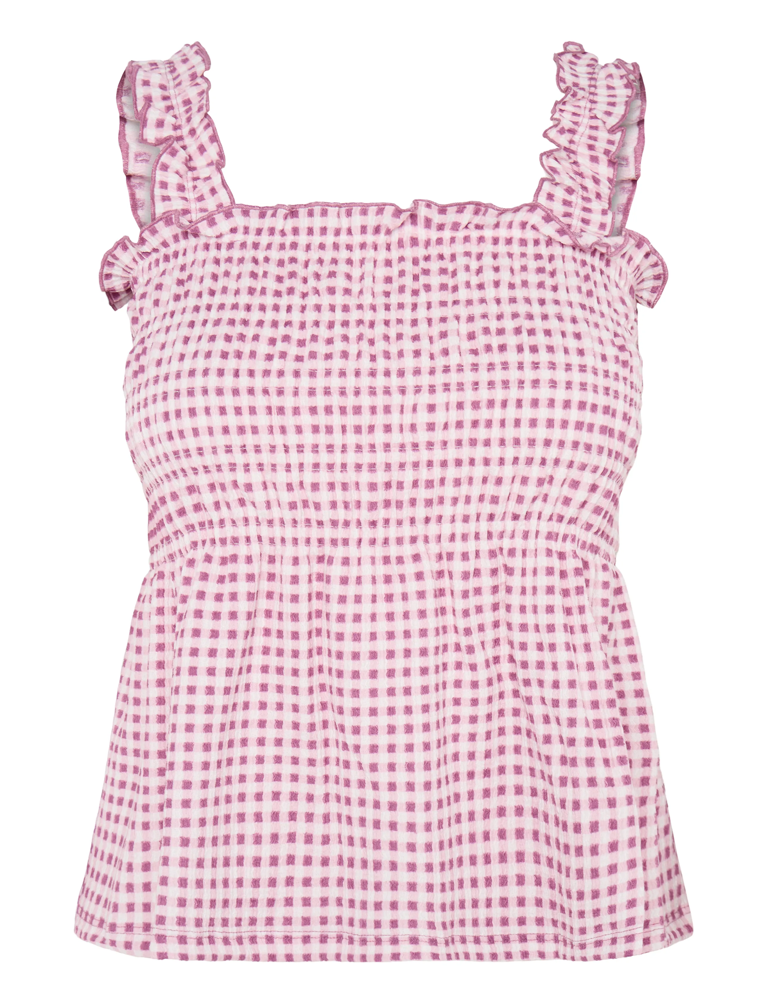 Pieces PCMALLI SMOCK STRAP TOP JRS D2D - Riided - ROSEATE SPOONBILL / pink/rose