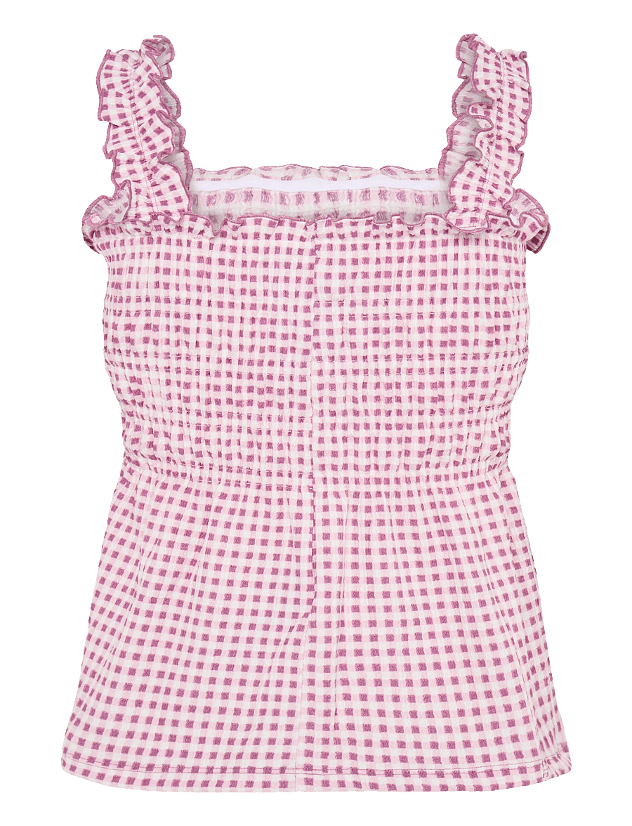 Pieces - PCMALLI SMOCK STRAP TOP JRS D2D - roseate spoonbill - 2