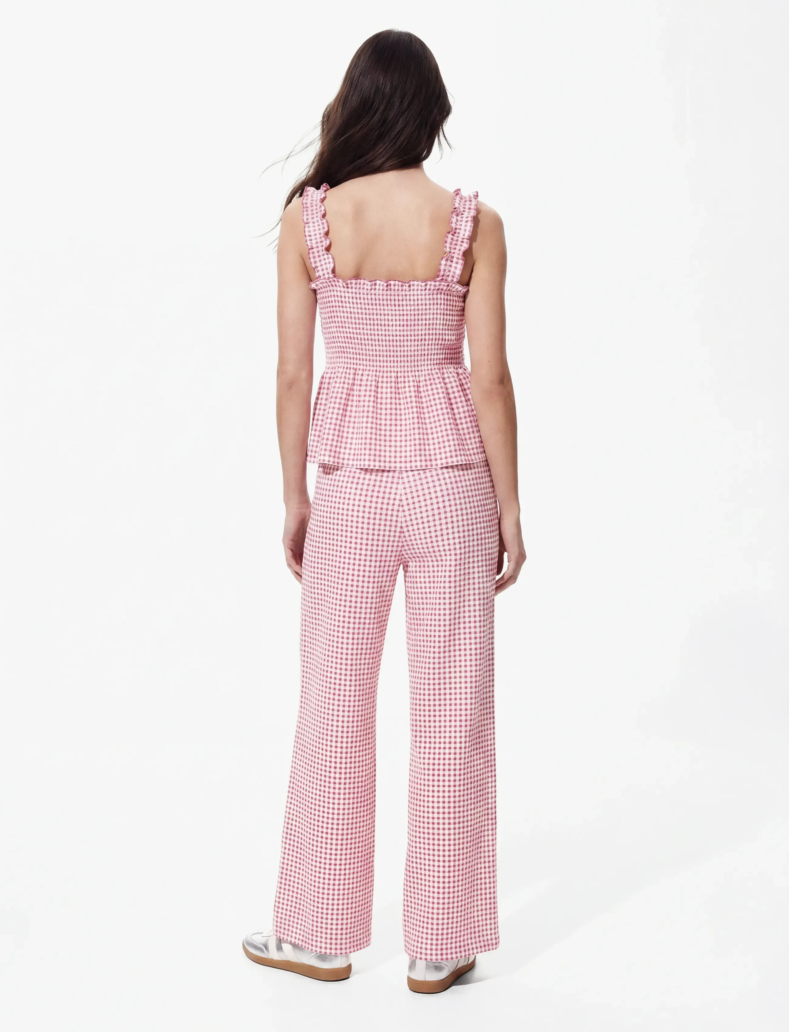 Pieces - PCMALLI SMOCK STRAP TOP JRS D2D - roseate spoonbill - 5