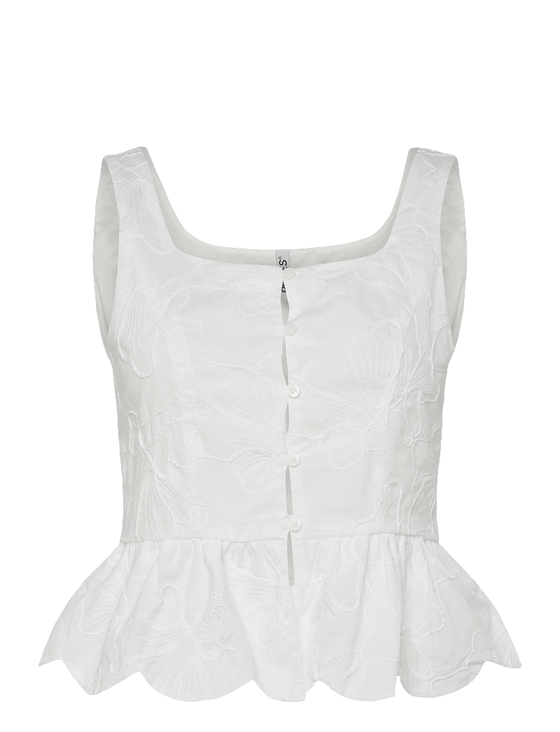 Pieces - PCMARLI SL TOP WVN D2D - Ærmeløse bluser - bright white - 0