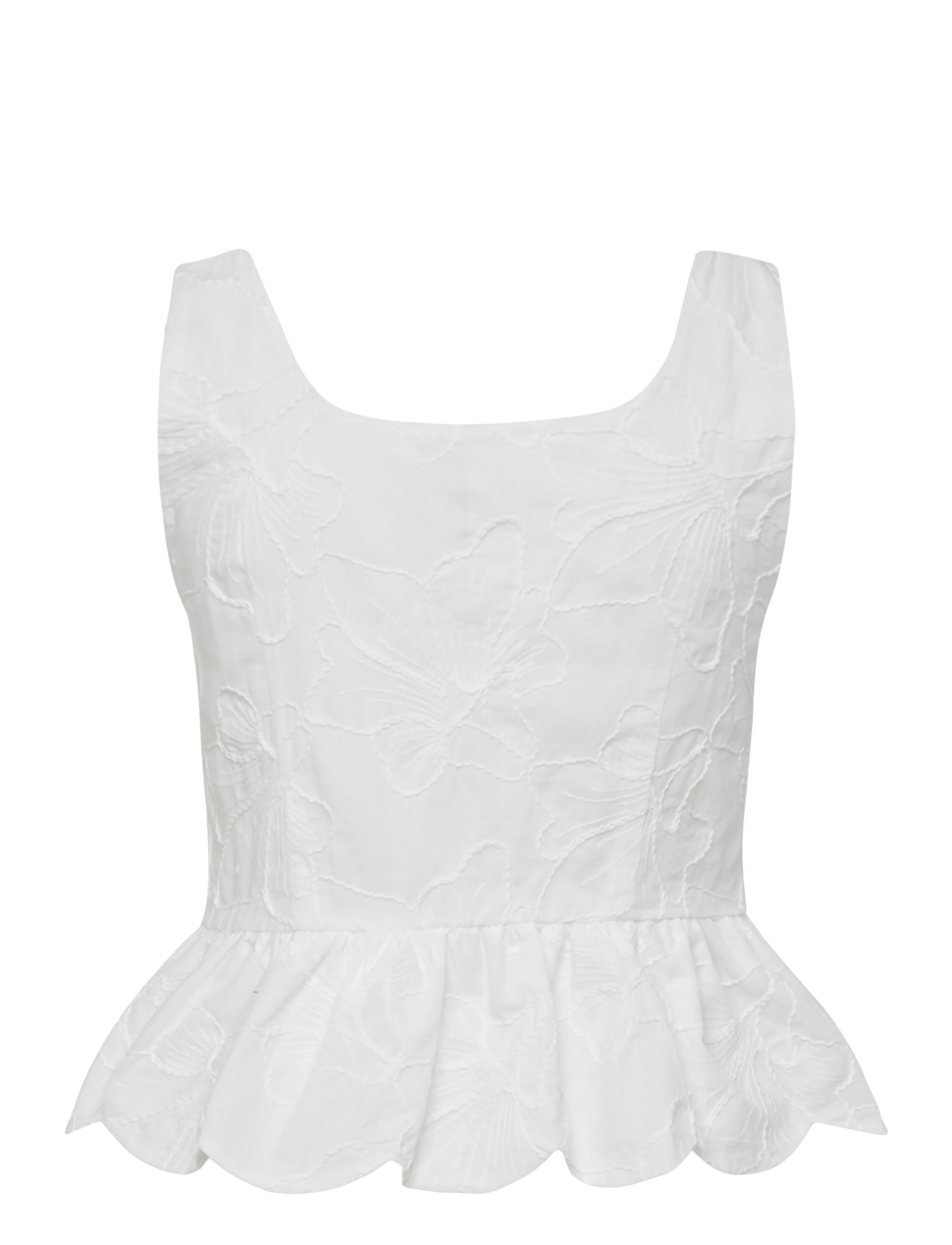 Pieces - PCMARLI SL TOP WVN D2D - Ärmellose blusen - bright white - 1