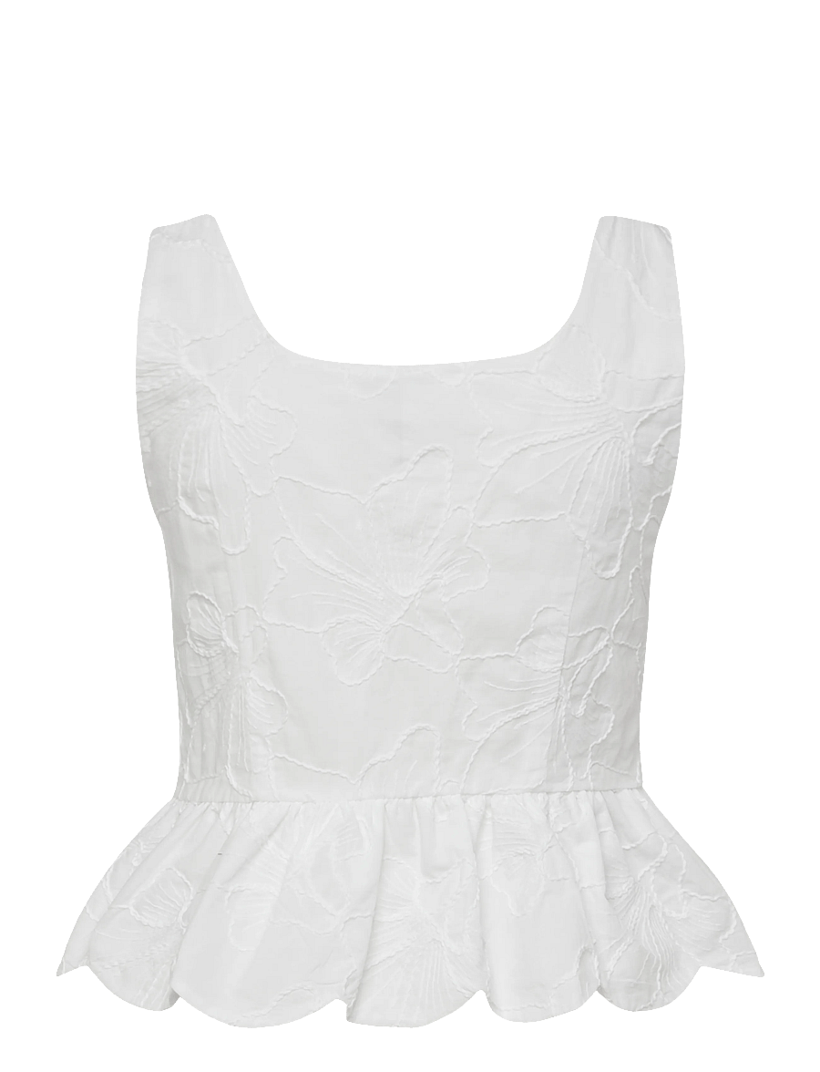 Pieces - PCMARLI SL TOP WVN D2D - Ärmellose blusen - bright white - 1