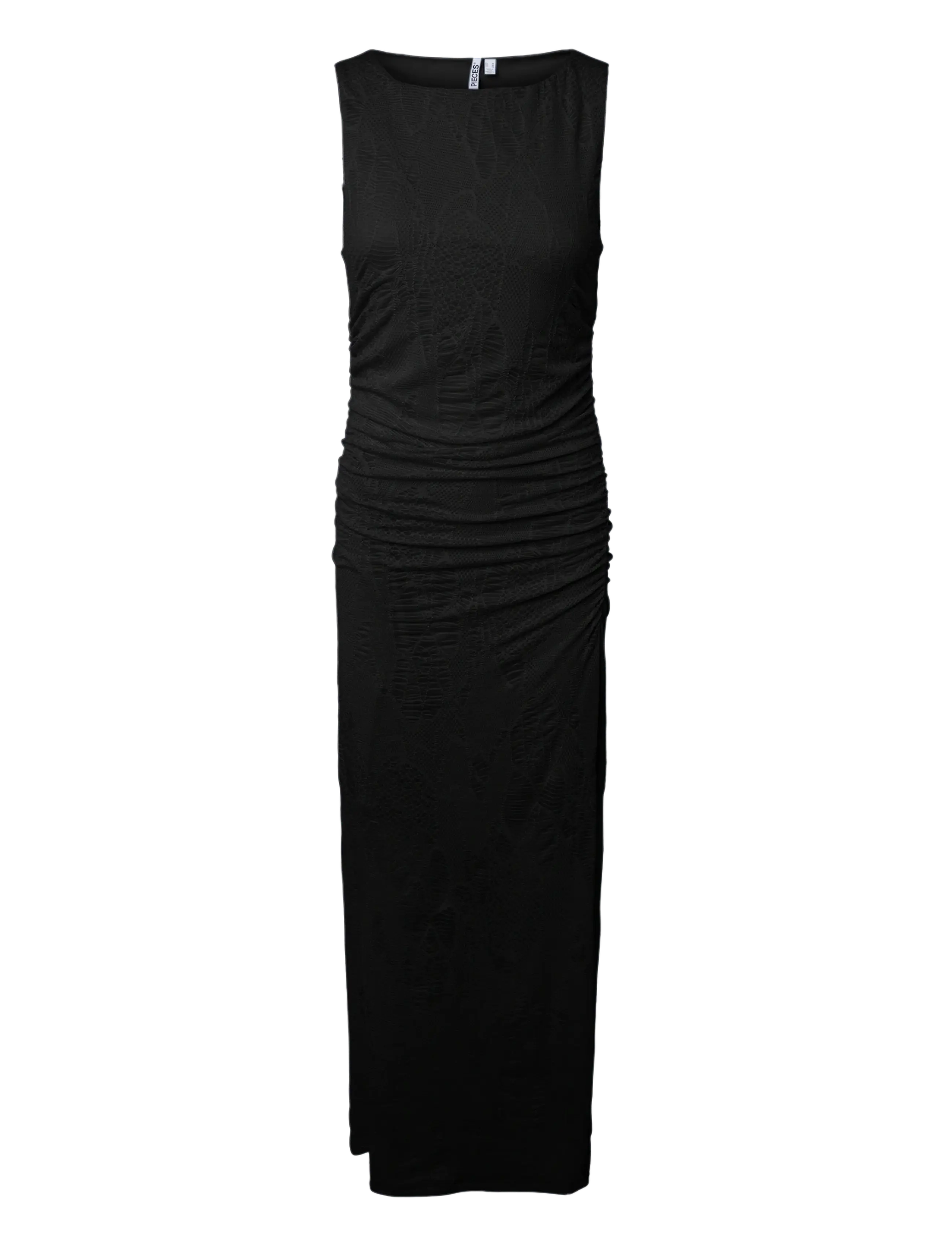 Pieces PCJOSEFIA SL BOATNECK ANKLE DRESS D2D - Maxikleider - BLACK / black