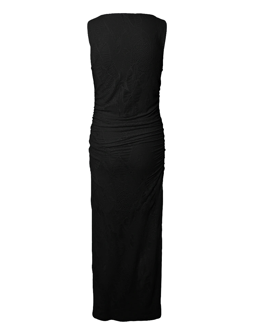 Pieces - PCJOSEFIA SL BOATNECK ANKLE DRESS D2D - maxi kjoler - black - 1