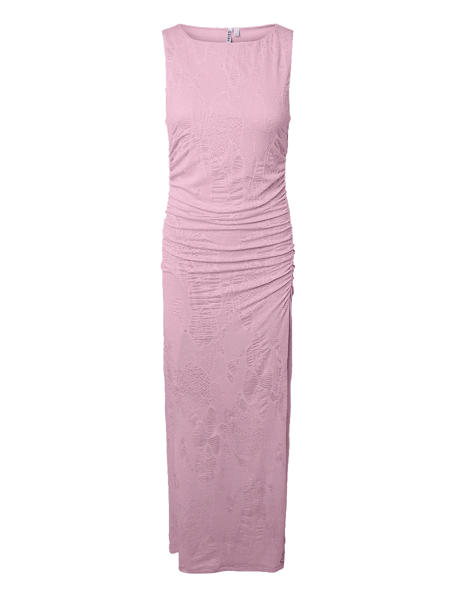 Pieces - PCJOSEFIA SL BOATNECK ANKLE DRESS D2D - maxi kjoler - roseate spoonbill - 0