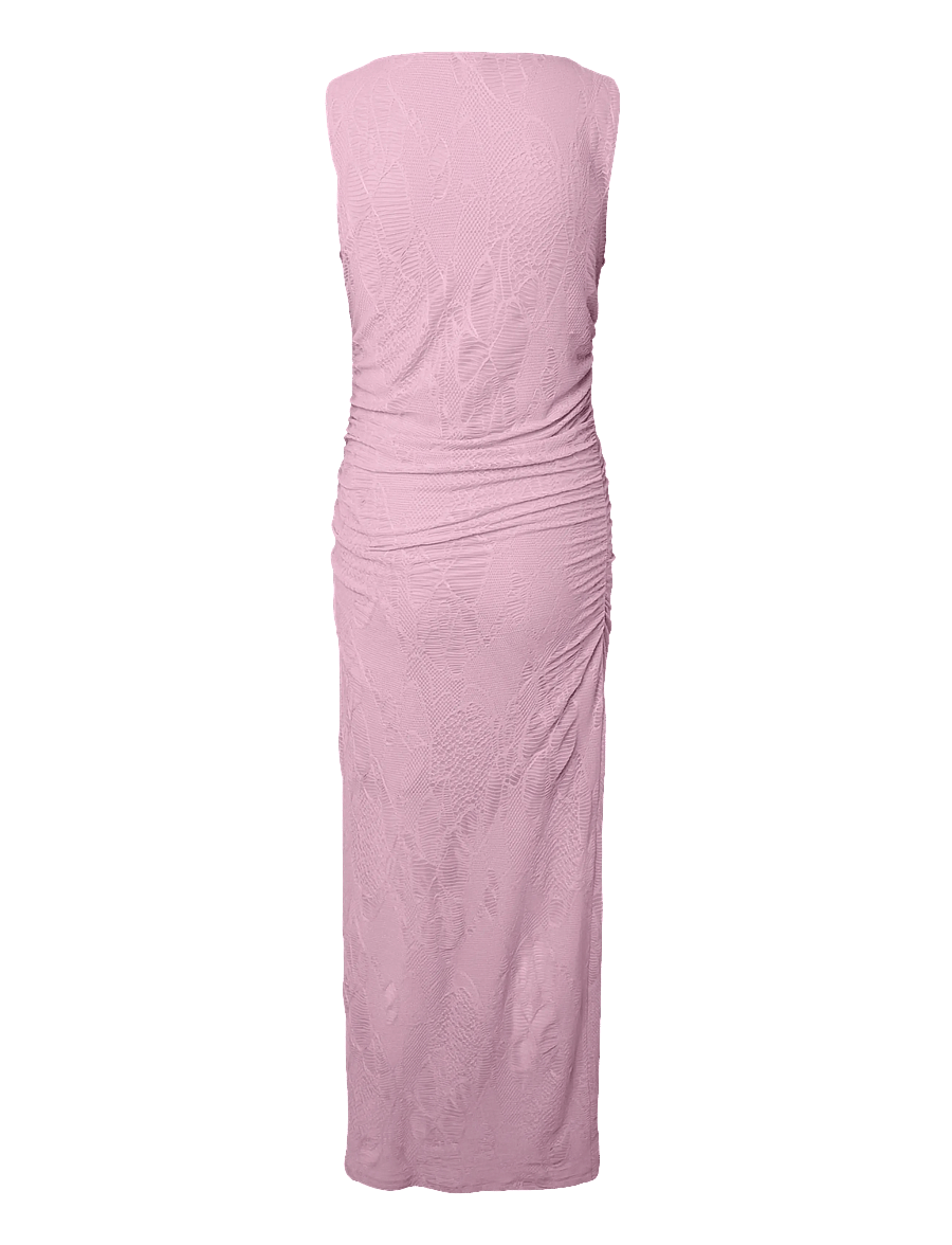 Pieces - PCJOSEFIA SL BOATNECK ANKLE DRESS D2D - maxi kjoler - roseate spoonbill - 1