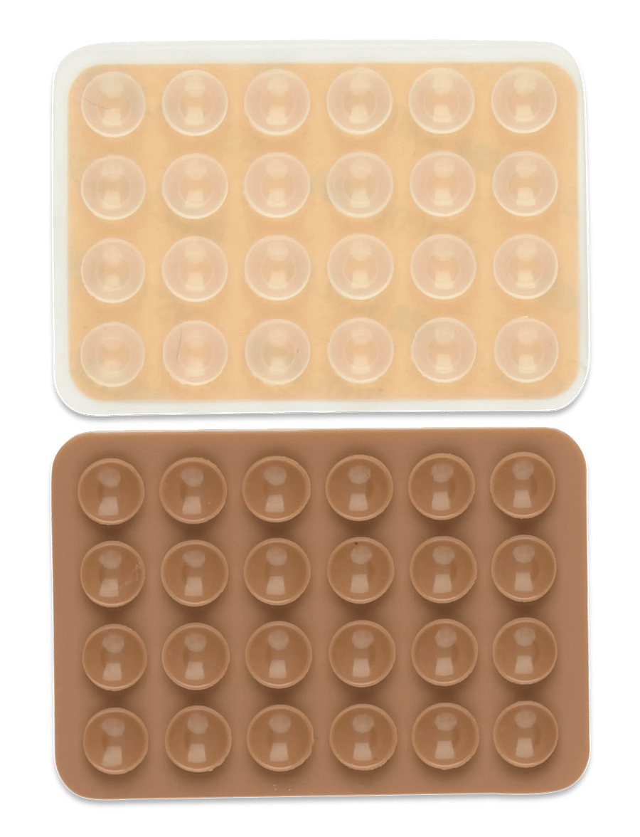 Pieces - PCMILLE STICKY PLATE 2-PACK D2D - handyhalter - hot fudge - 0
