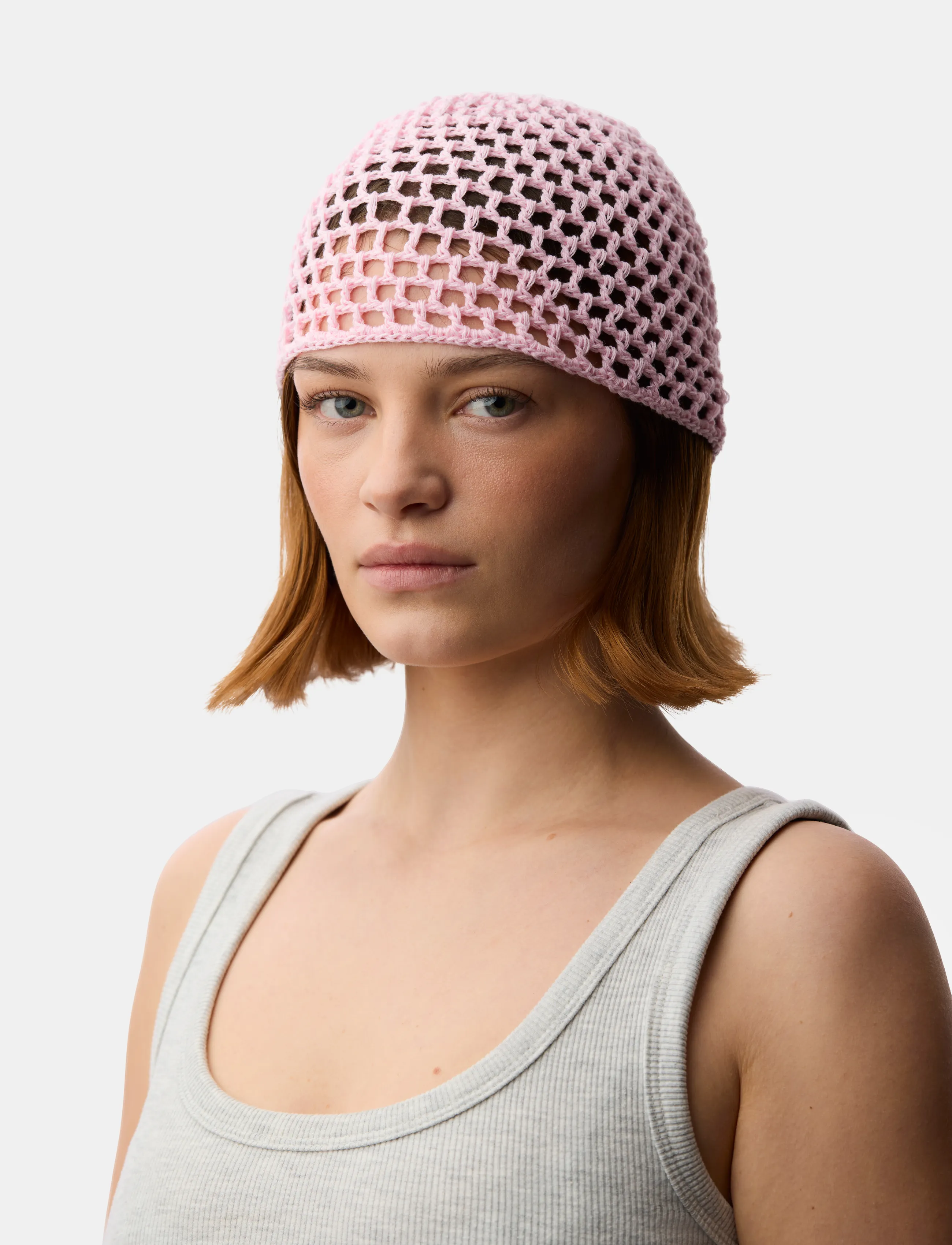 Pieces Pcjanny Crochet Hat Bundle D2D, One Size, Pink, Hovedbeklædning > Huer, Dame