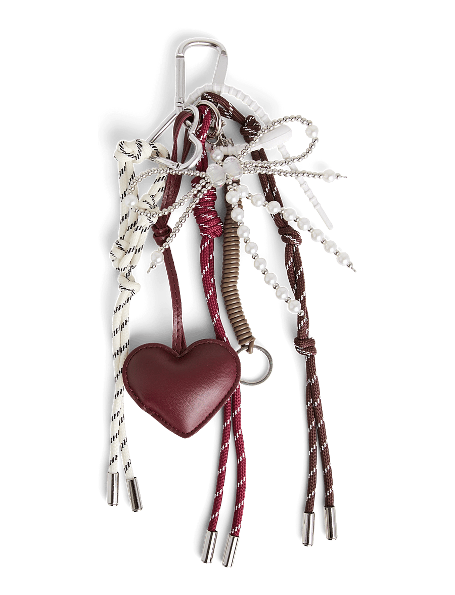 Pieces - PCJENNA KEYHANGER BUNDLE D2D - nøgleringe & bag charms - silver colour - 0