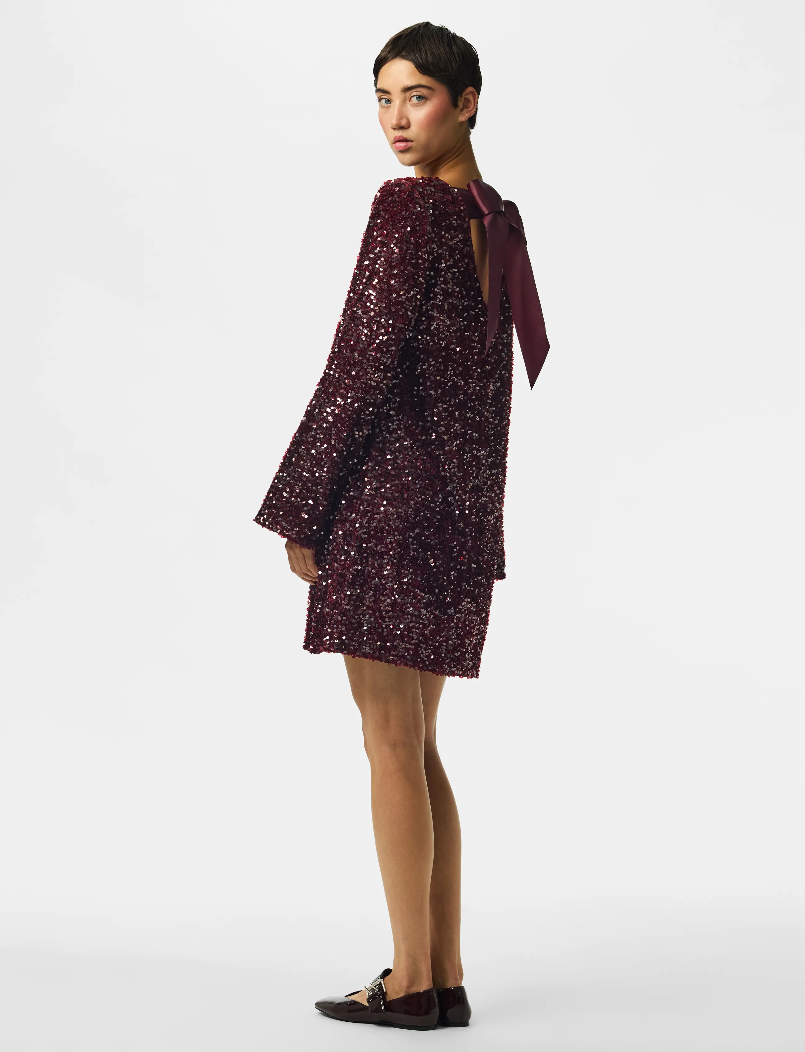 Pckammy Ls Deep Back Bow Dress Jrs Bc 6