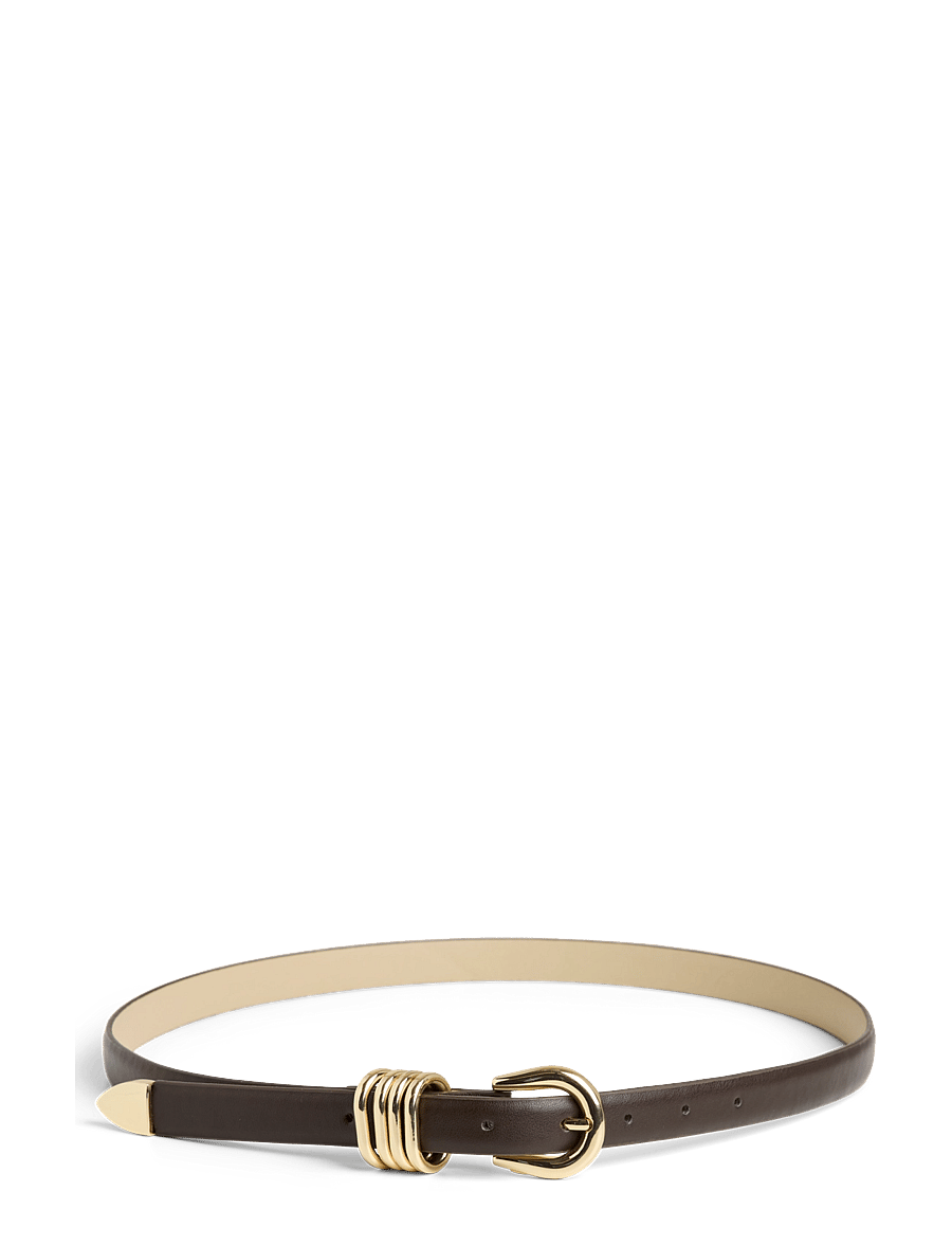 Pieces - PCELVIRA JEANS BELT - freizeitgürtel - chocolate plum - 0