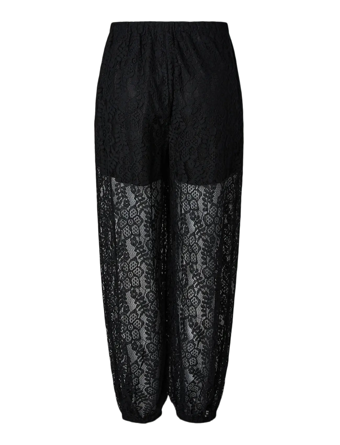 Pieces - PCALINE HW BALLOON LACE PANTS WVN D2D - everyday style - black - 2