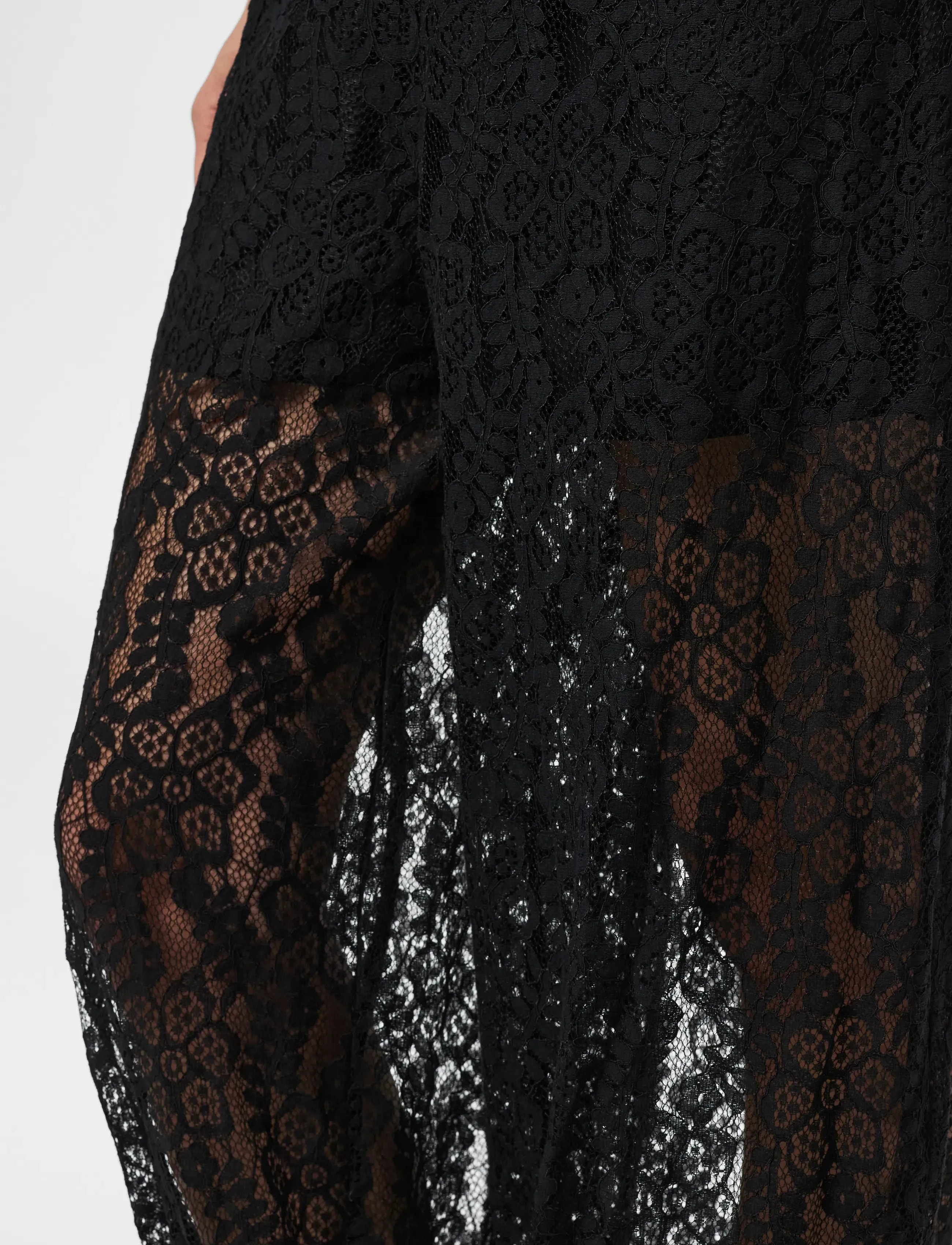 Pieces - PCALINE HW BALLOON LACE PANTS WVN D2D - everyday style - black - 5
