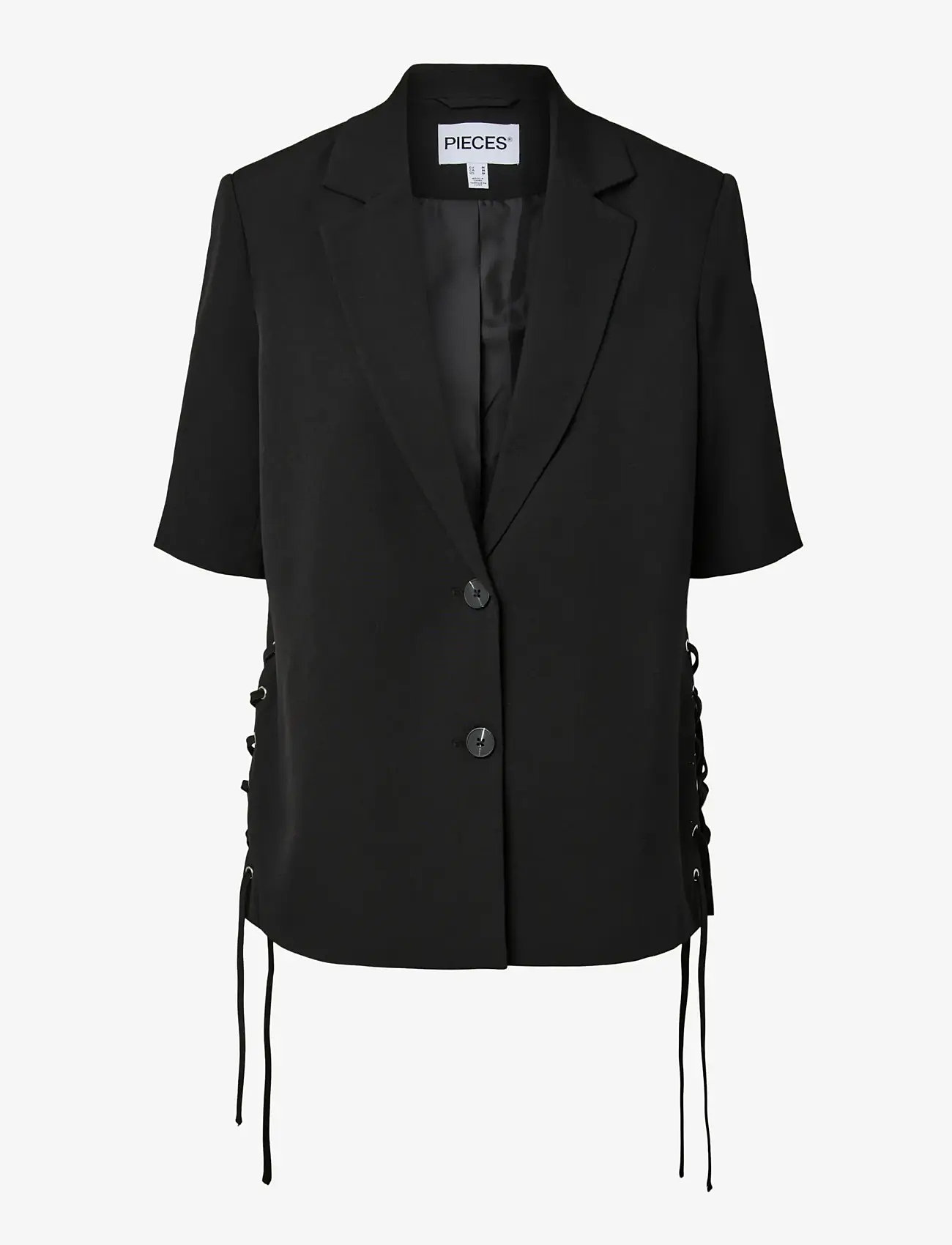 Pieces - PCTEMPRE SS TIE DETAIL BLAZER D2D - black - 0