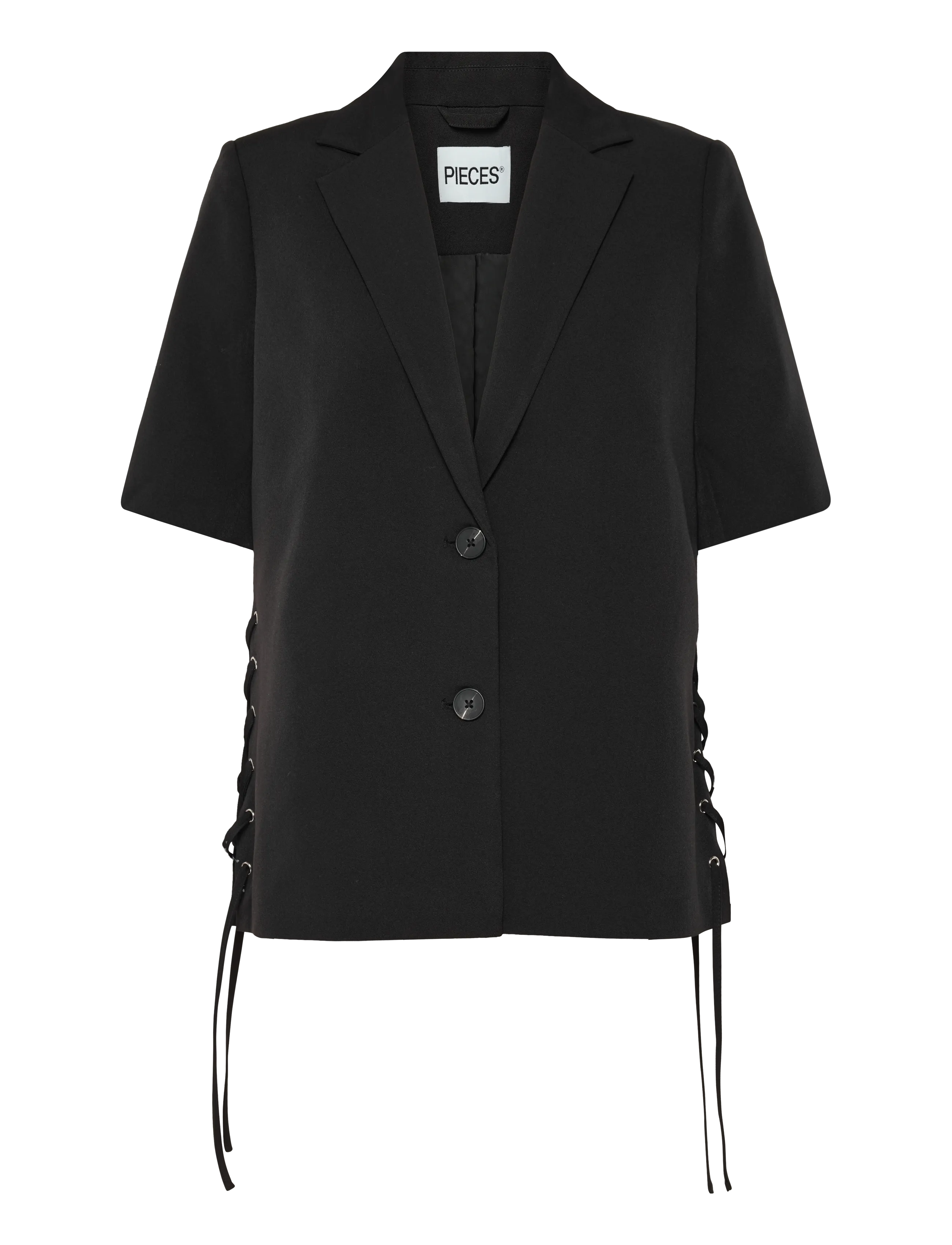 Pieces PCTEMPRE SS TIE DETAIL BLAZER D2D - Kleidung - BLACK / black