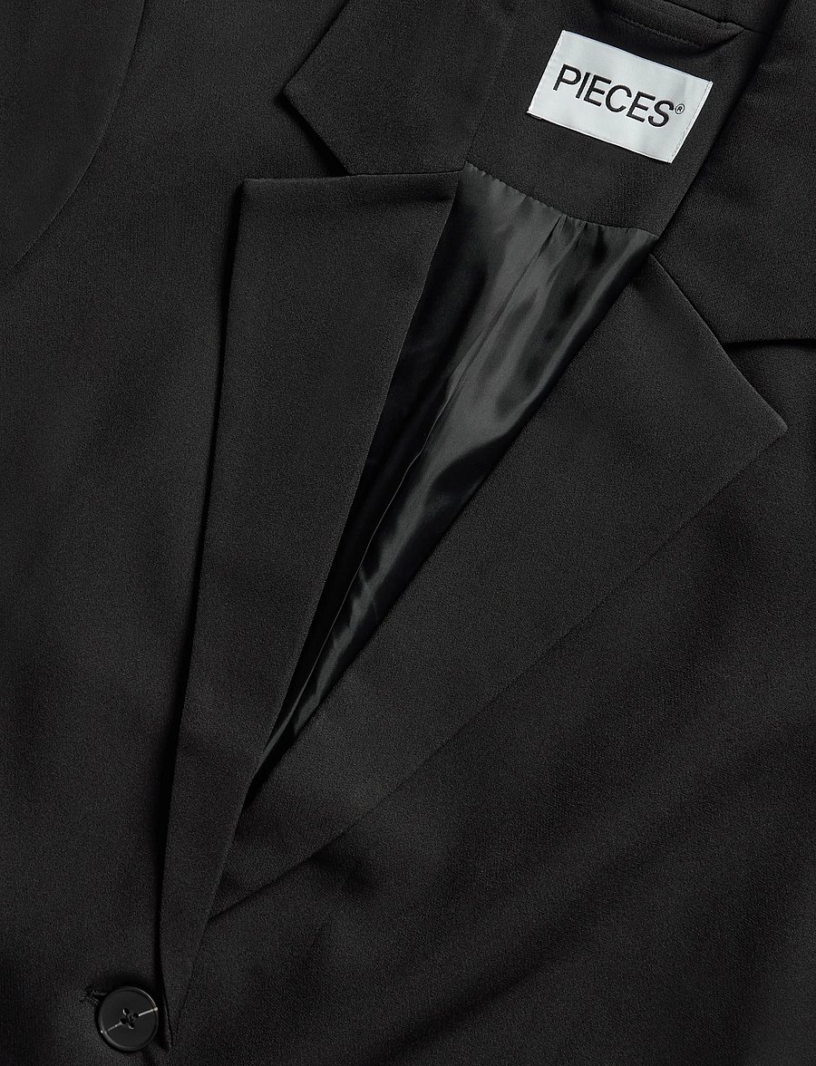 Pieces - PCTEMPRE SS TIE DETAIL BLAZER D2D - einreihige blazer - black - 2