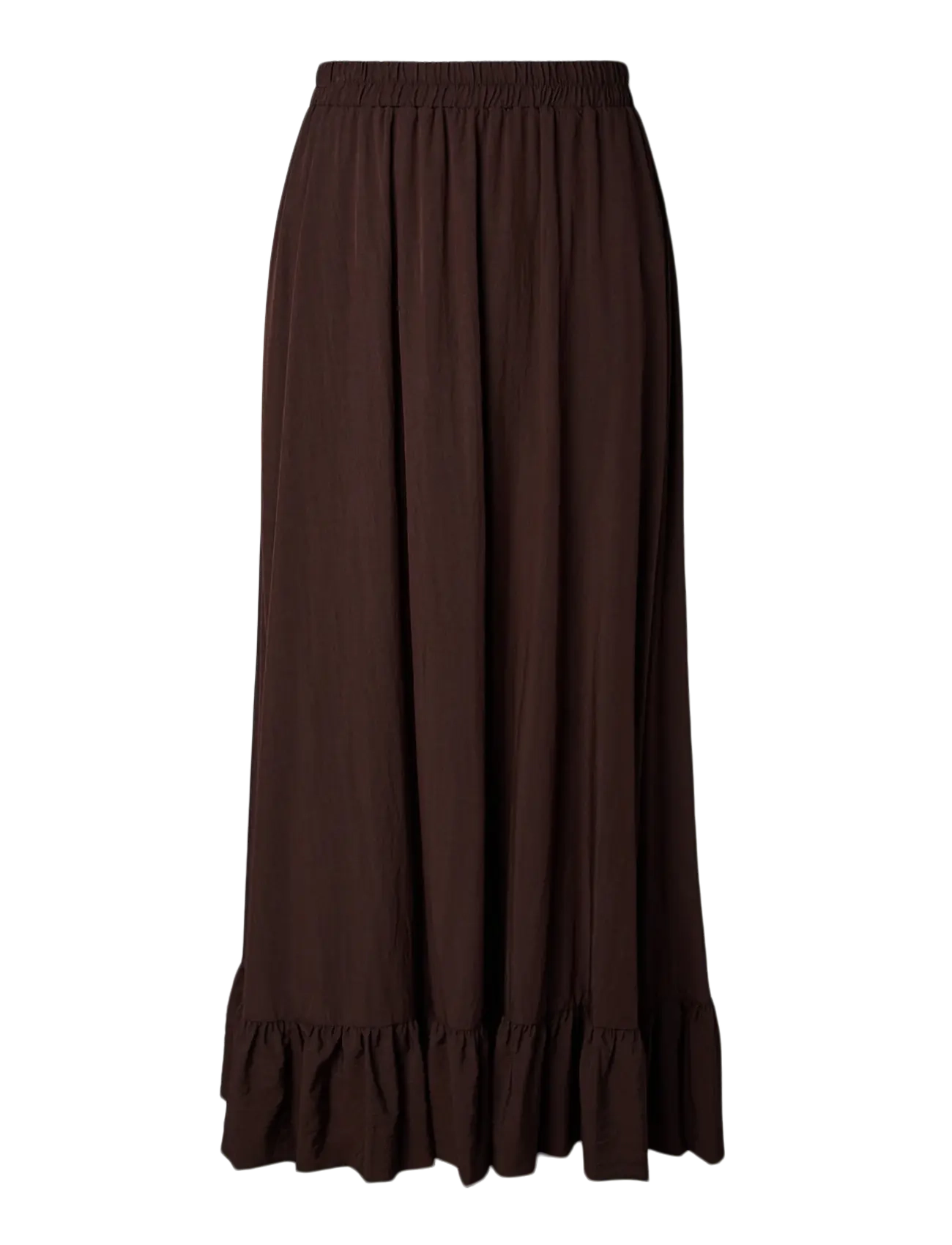 Pieces - PCJULIA HW VOLUME ANKEL SKIRT WVN D2D - maksiseelikud - hot fudge - 2