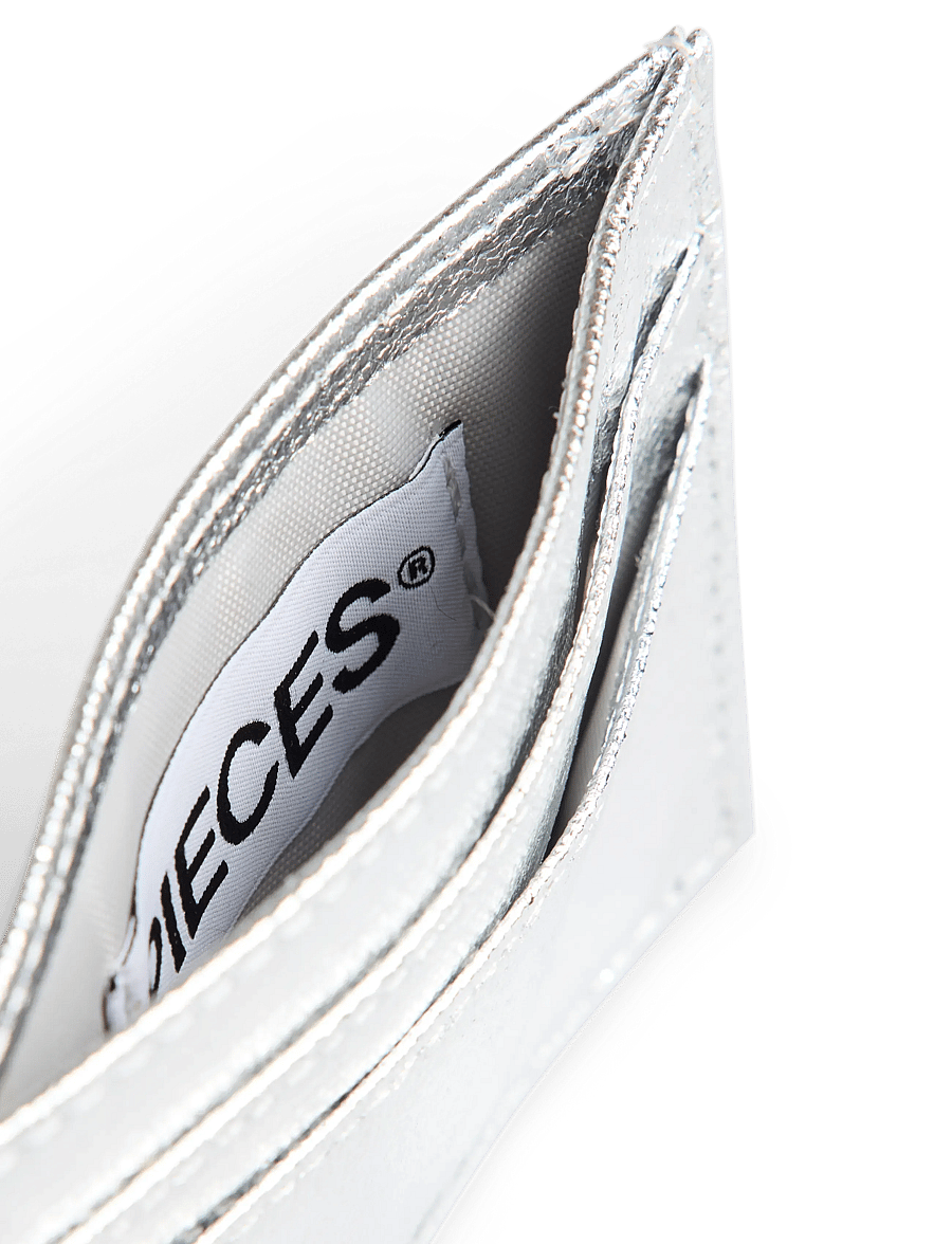 Pieces - PCELSE CARDHOLDER FC - kortholdere - silver colour - 3