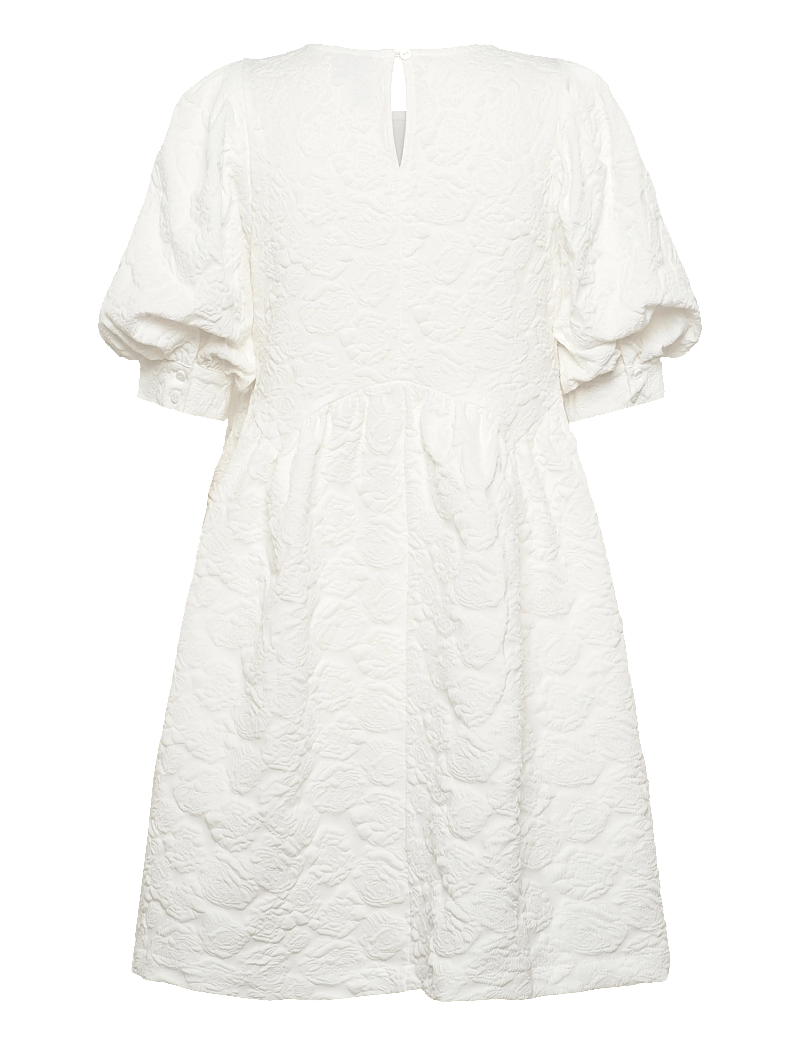 Pieces - PCABBA 2/4 SHORT DRESS WVN D2D - short dresses - cloud dancer - 1