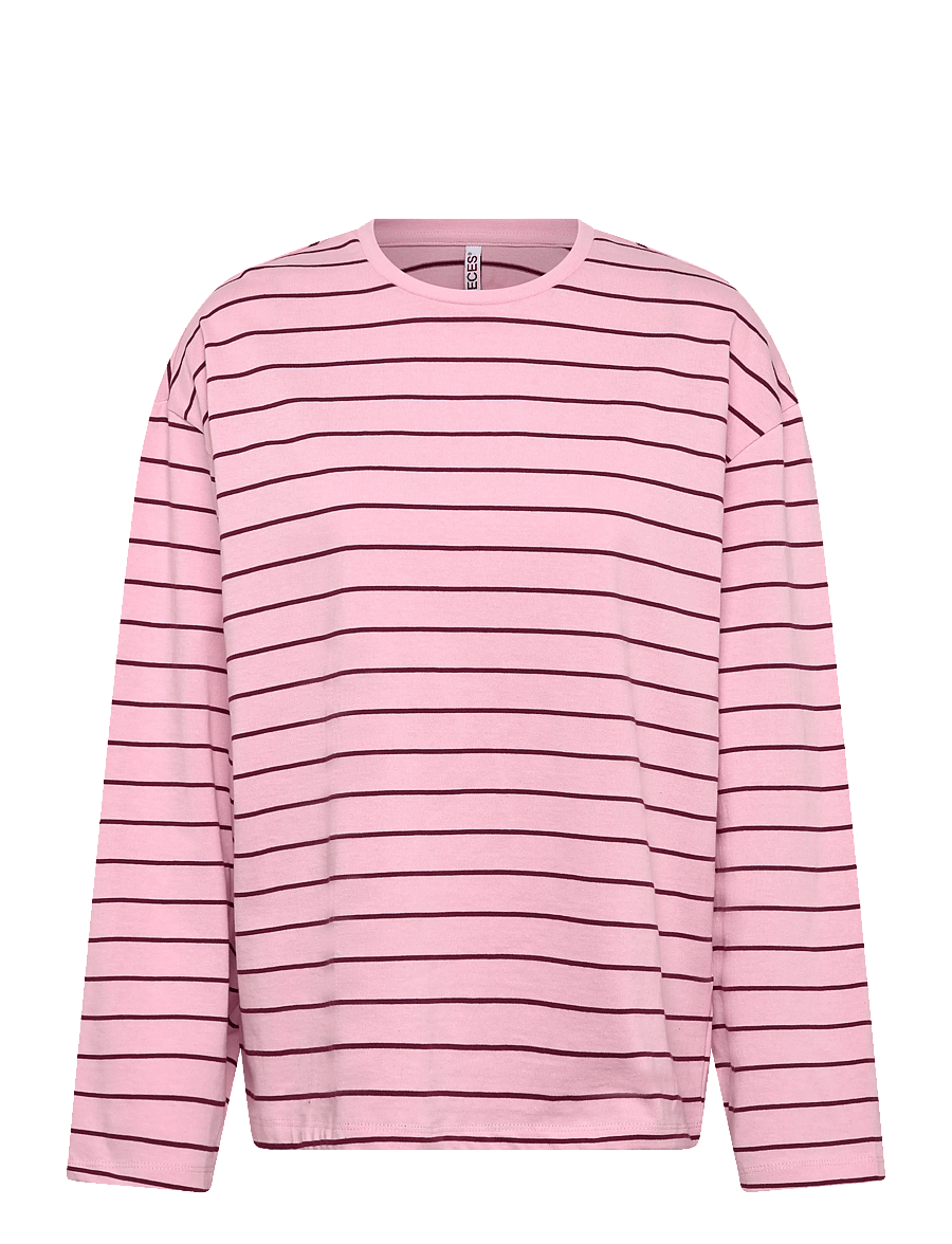 Pieces - PCSADIE LS BARREL SLEEVE TOP JRS D2D - långärmade toppar - roseate spoonbill - 0