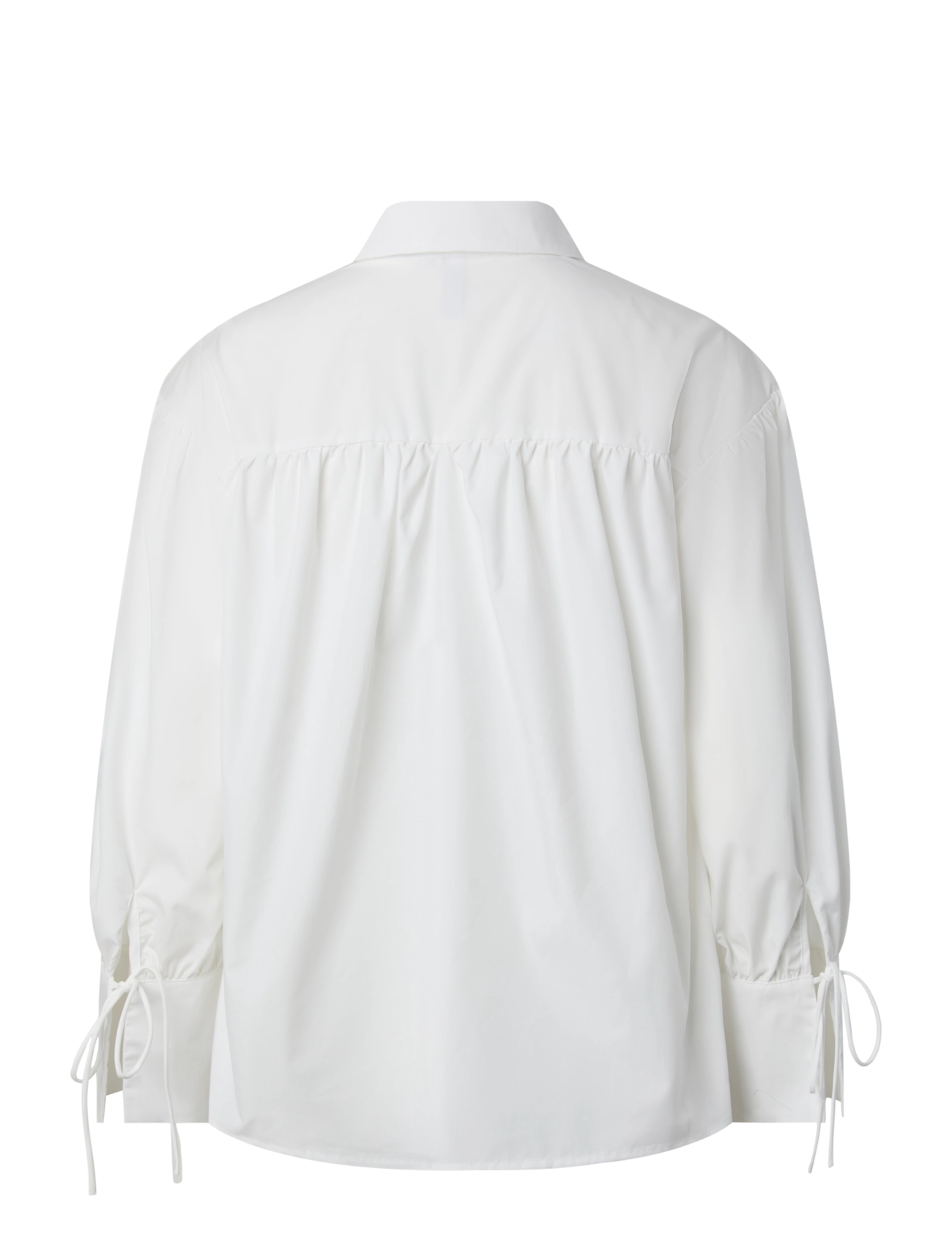 Pieces - PCANNI LS PLEATED DETAIL SHIRT WVN D2D - langärmlige hemden - bright white - 1