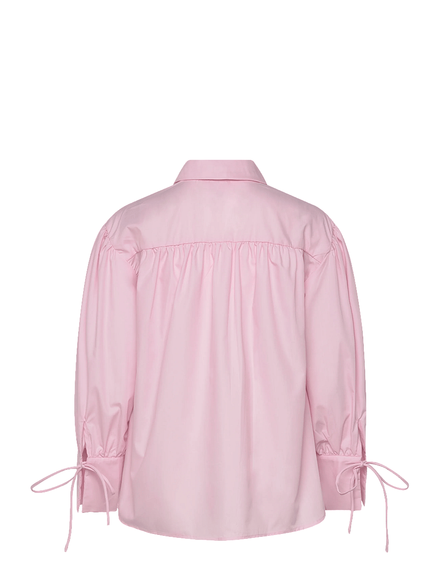 Pieces - PCANNI LS PLEATED DETAIL SHIRT WVN D2D - langärmlige hemden - roseate spoonbill - 1