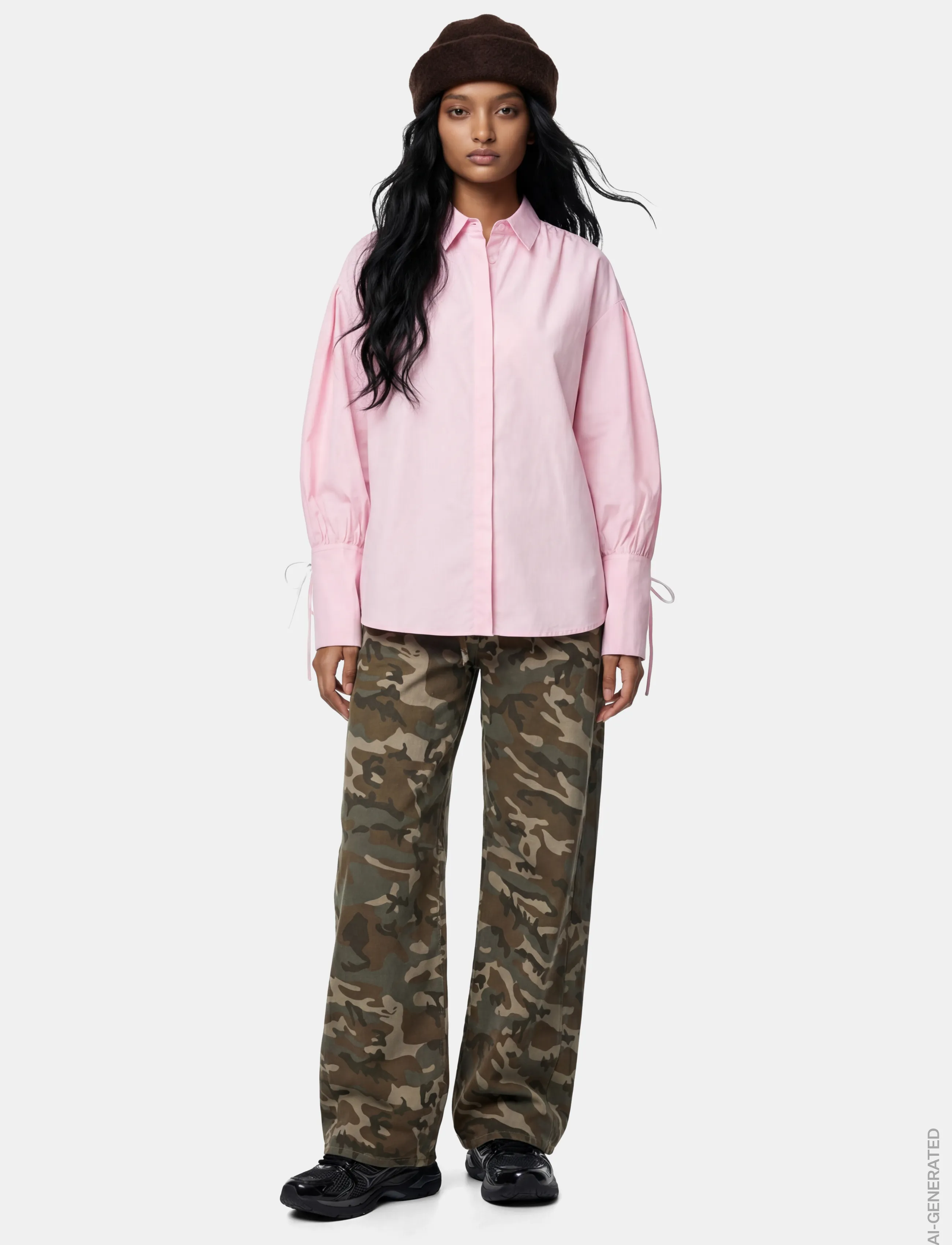 Pieces PCANNI LS PLEATED DETAIL SHIRT WVN D2D - Skjortor - ROSEATE SPOONBILL / pink/rose