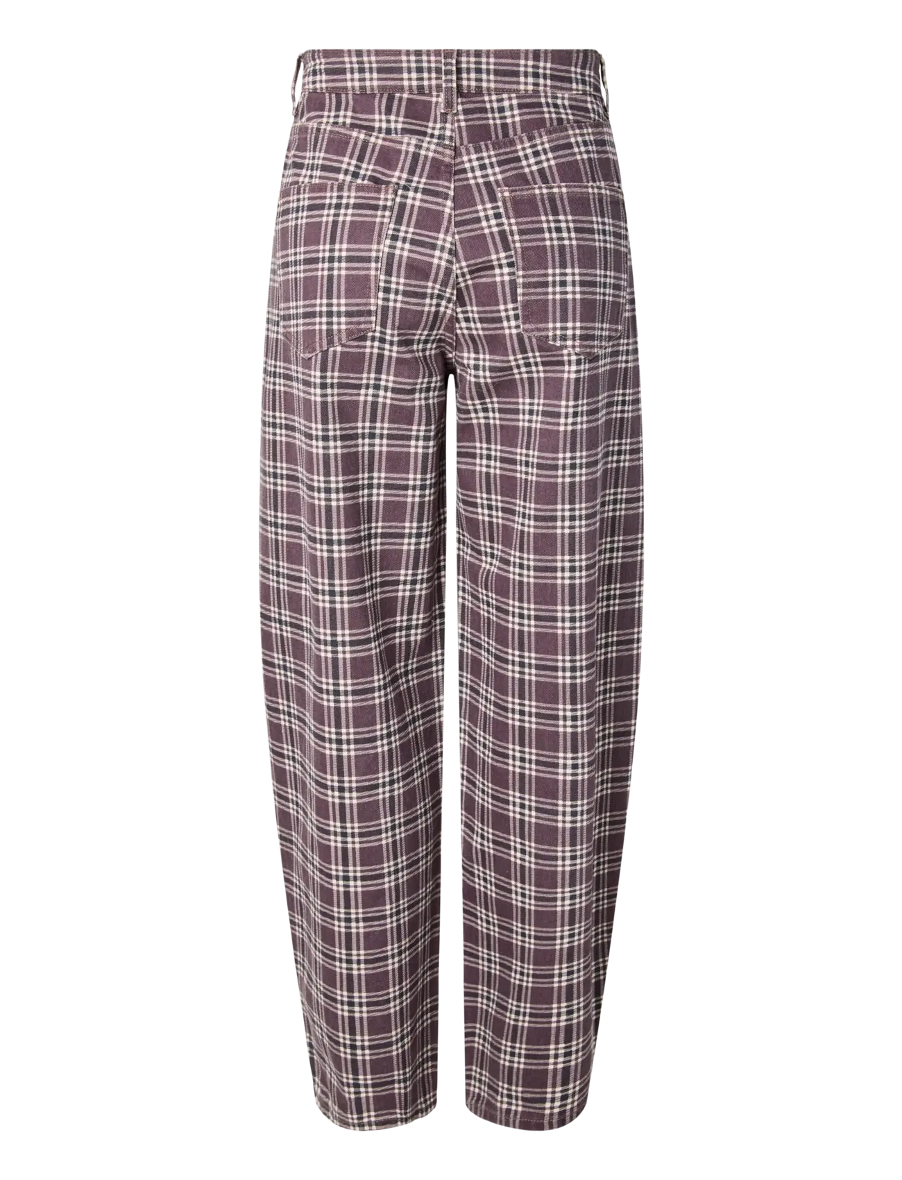 Pieces - PCGRACE MW BARREL ANK PRINTED JEANS DNM - barrel jeans - pickled beet - 2