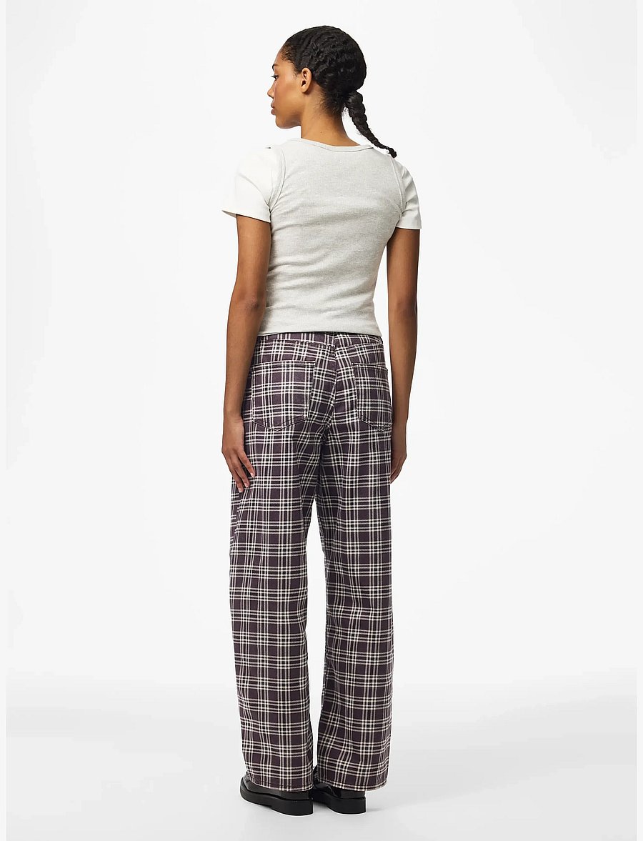 Pieces - PCGRACE MW BARREL ANK PRINTED JEANS DNM - barrel jeans - pickled beet - 3