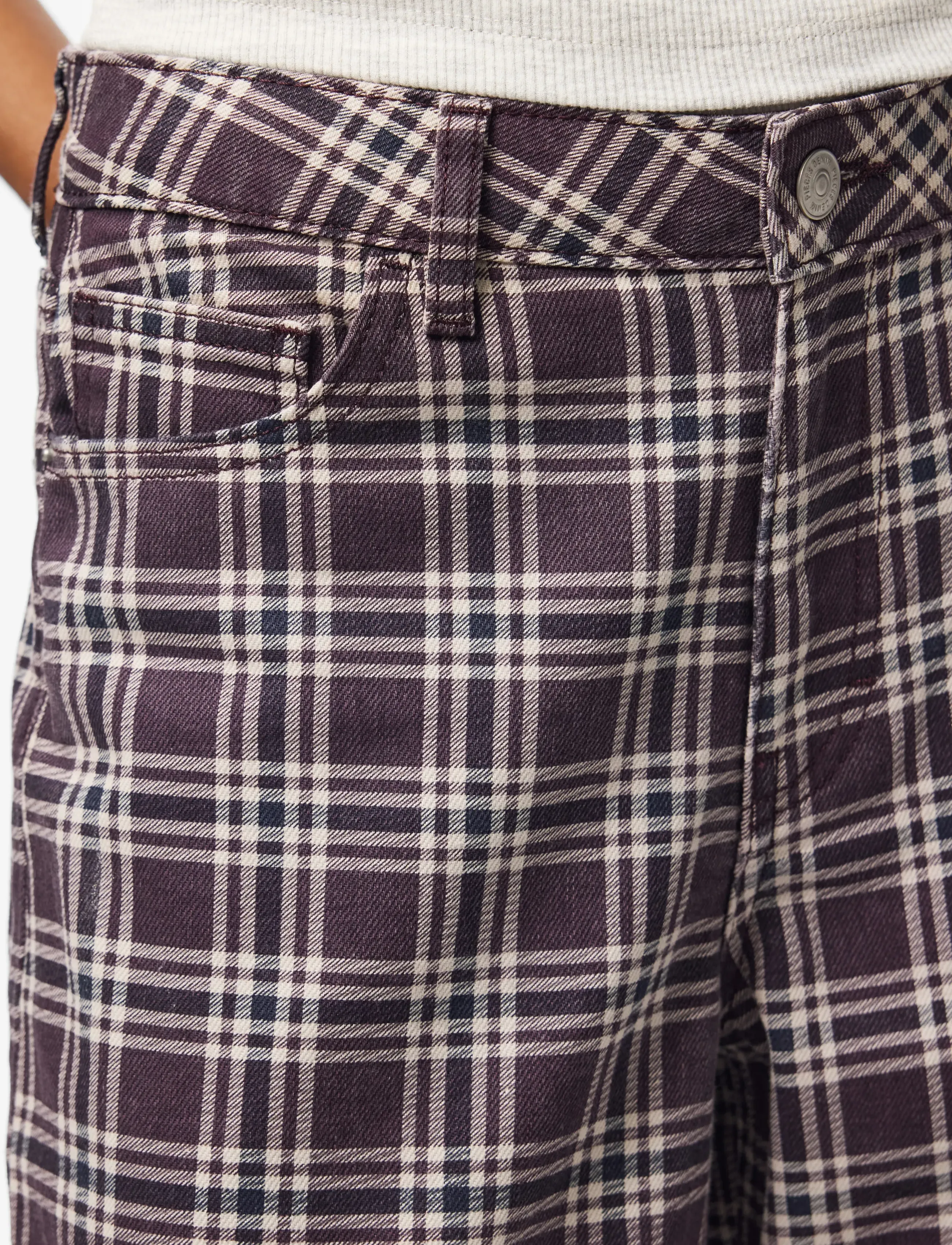 PIECES Pcgrace Mw Barrel Ank Printed Jeans Dnm dam – bild 4